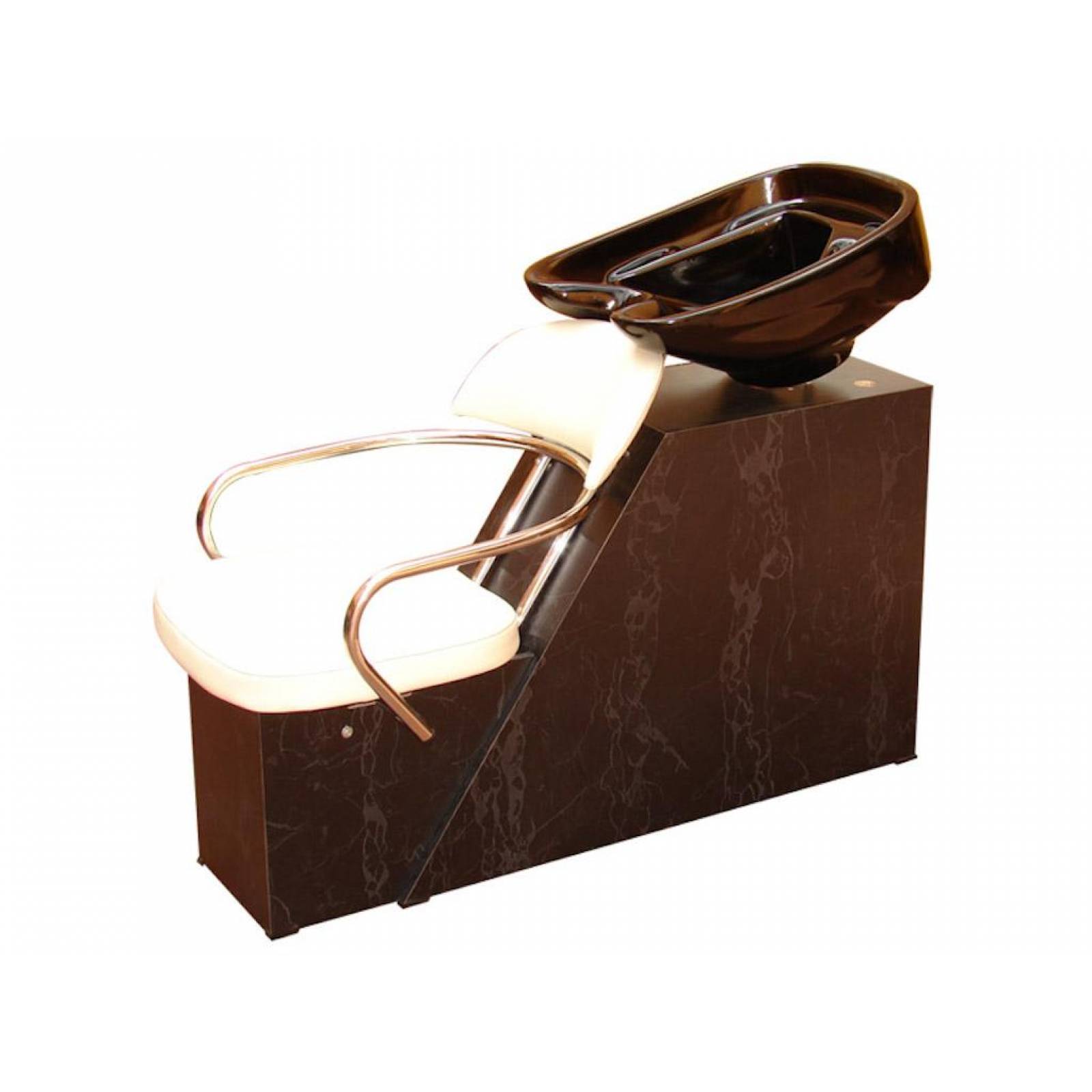 Lavabo Con Tarja Movil De Fibra De Vidrio, Café 