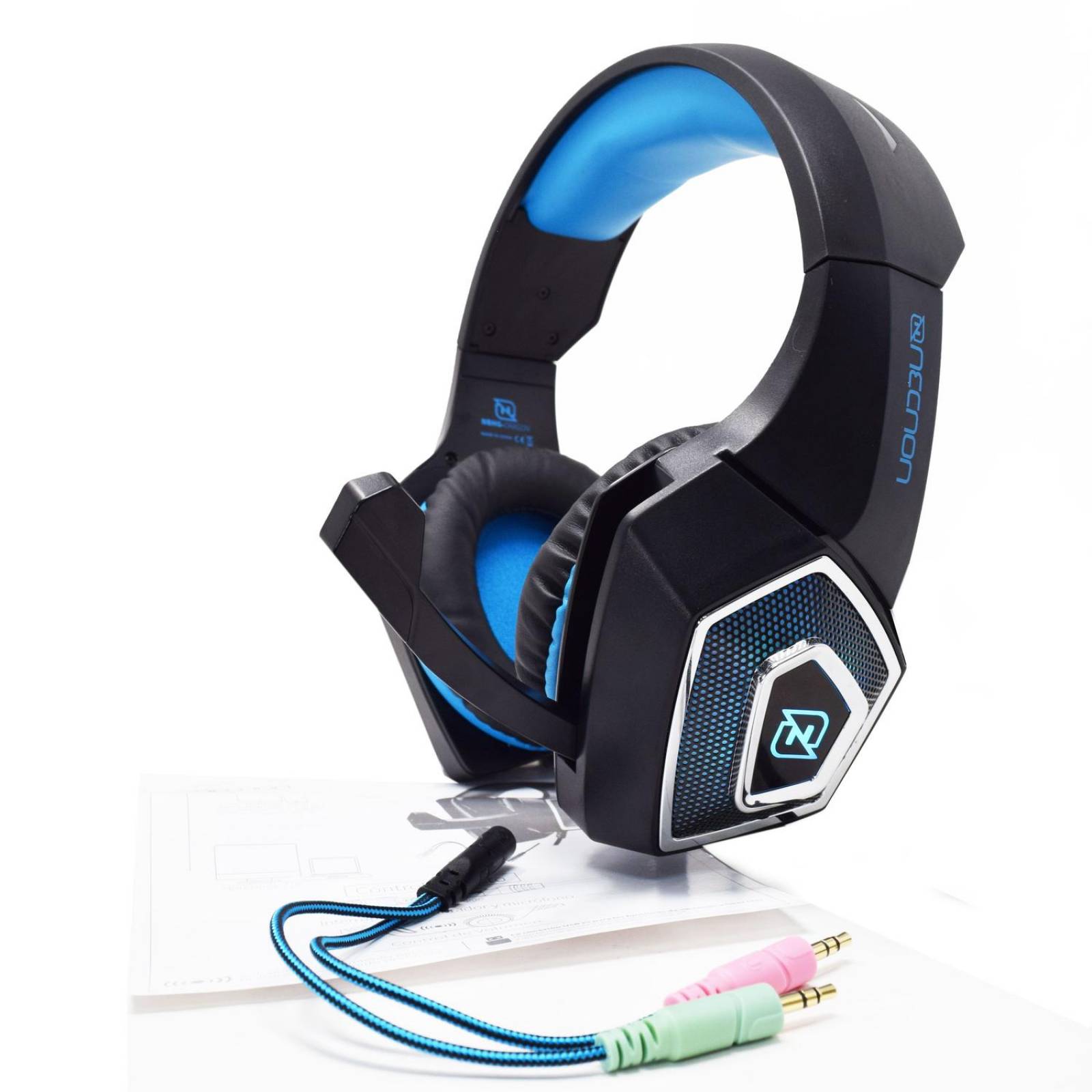Audifonos Gamer Con Microfono Necnon NBH-Dragon Azul Unitalla