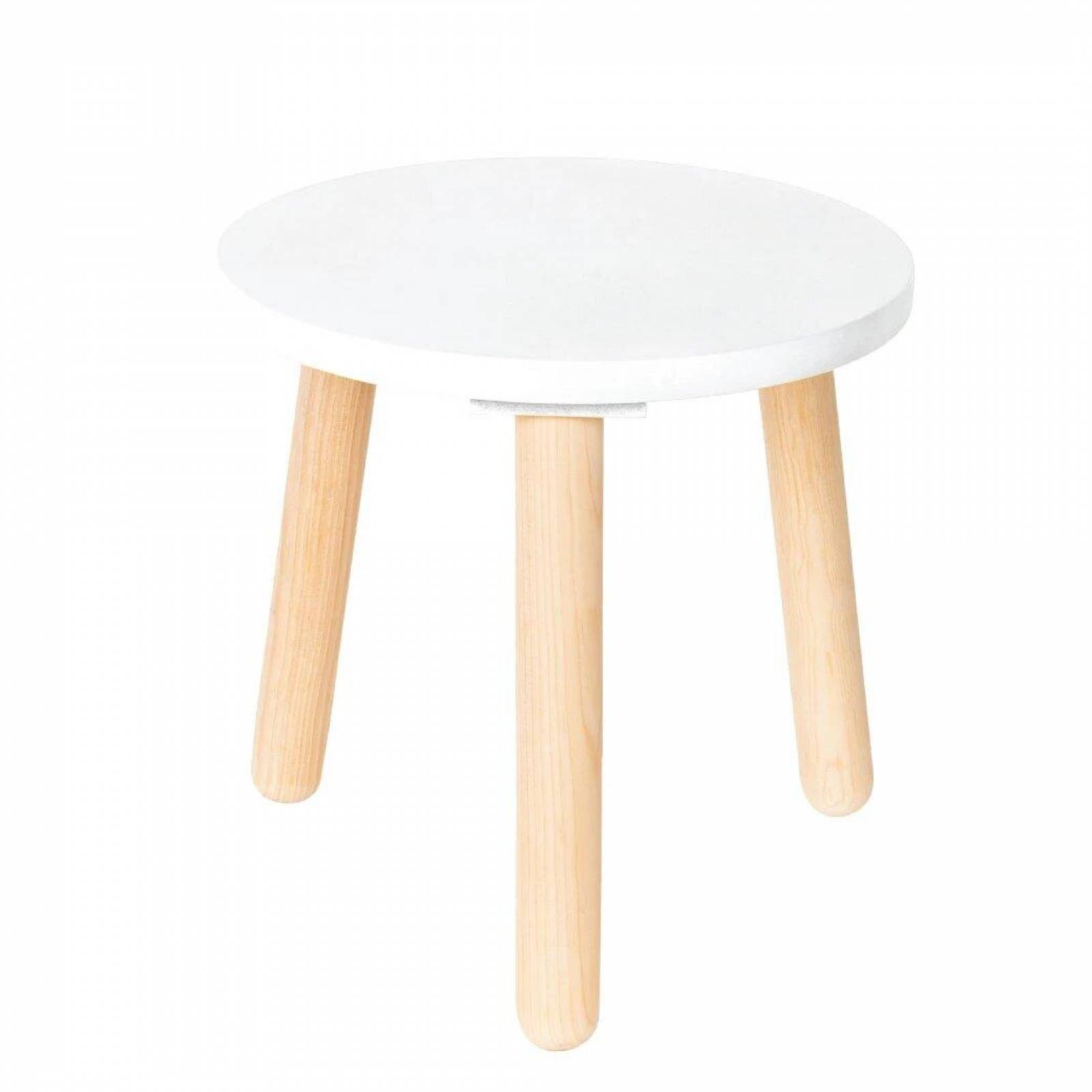 Set de bancos con mesa circular para niños Duduk Blanco 1