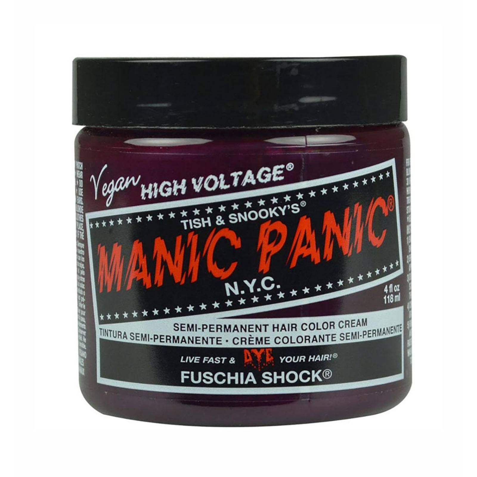 Set 4 Manic Panic Tinte Semi Permanente After Midnight 118 Ml Fuschia Shock