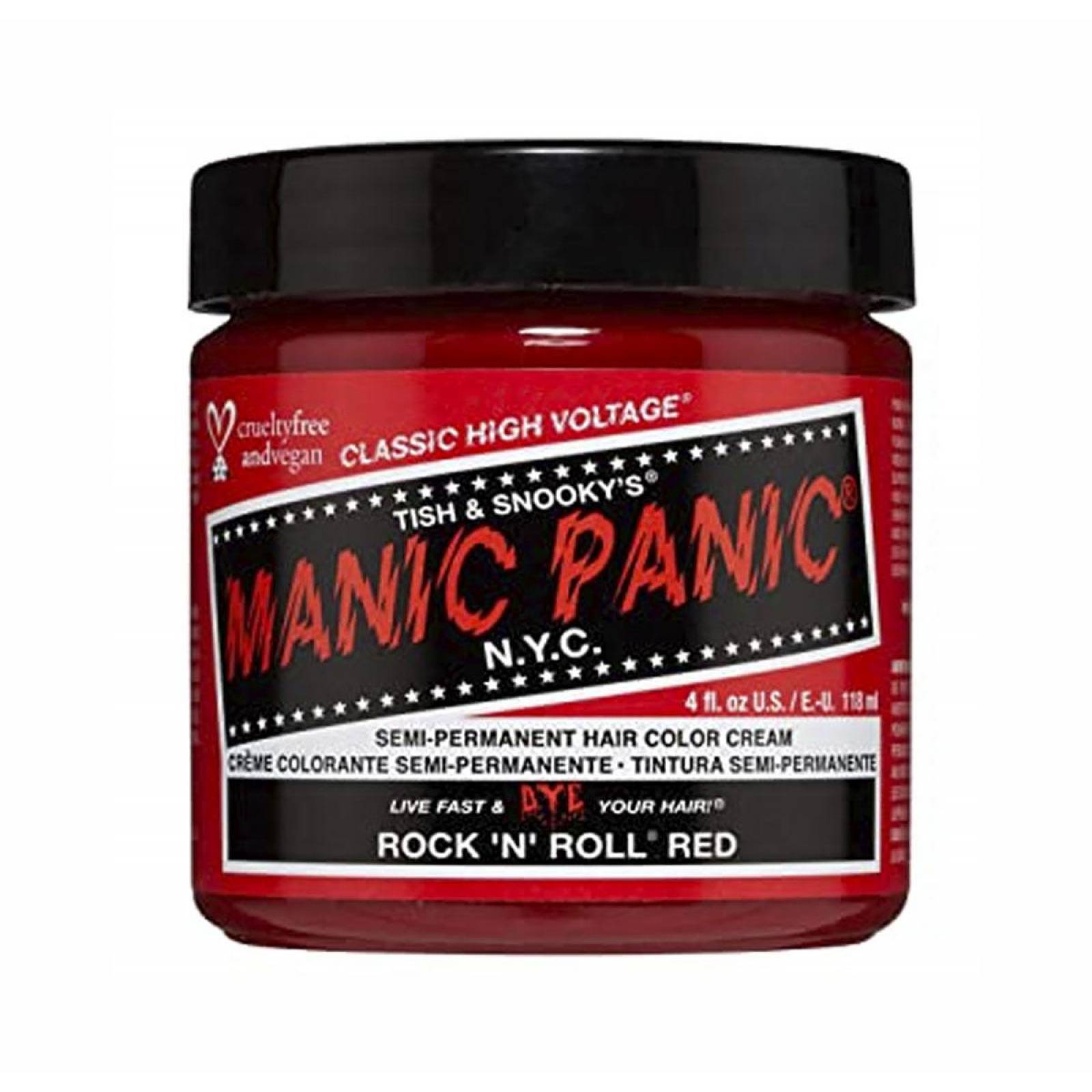 Set 4 Manic Panic Tinte Semi Permanente After Midnight 118 Ml Rock N Roll Red