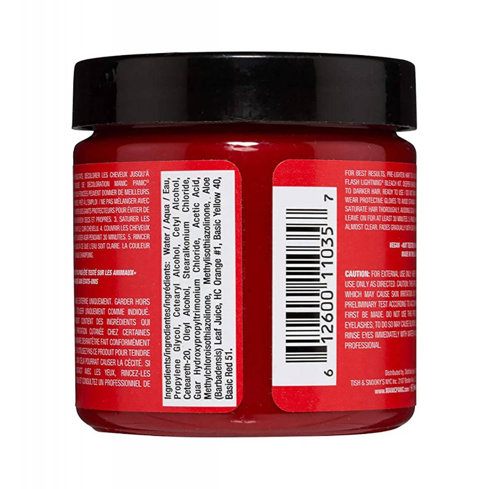 Set 4 Manic Panic Tinte Semi Permanente After Midnight 118 Ml Rock N Roll Red