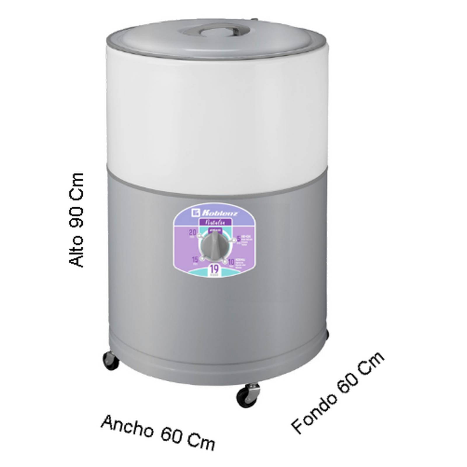 Lavadora Koblenz Natalia LRK-19P gris 19kg 