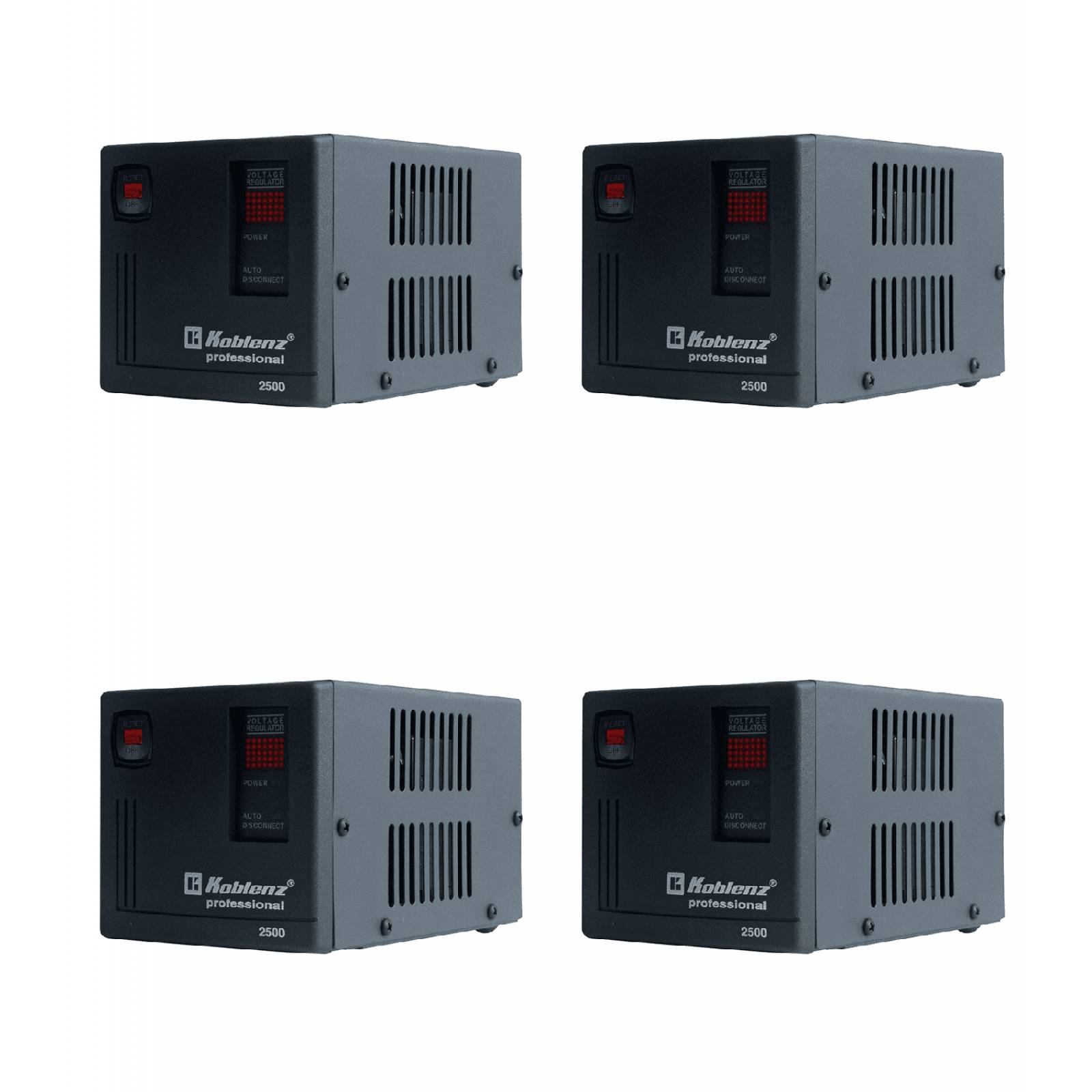 Kit de 4 Reguladores de Voltaje Koblenz Gold ER-2550 VA 