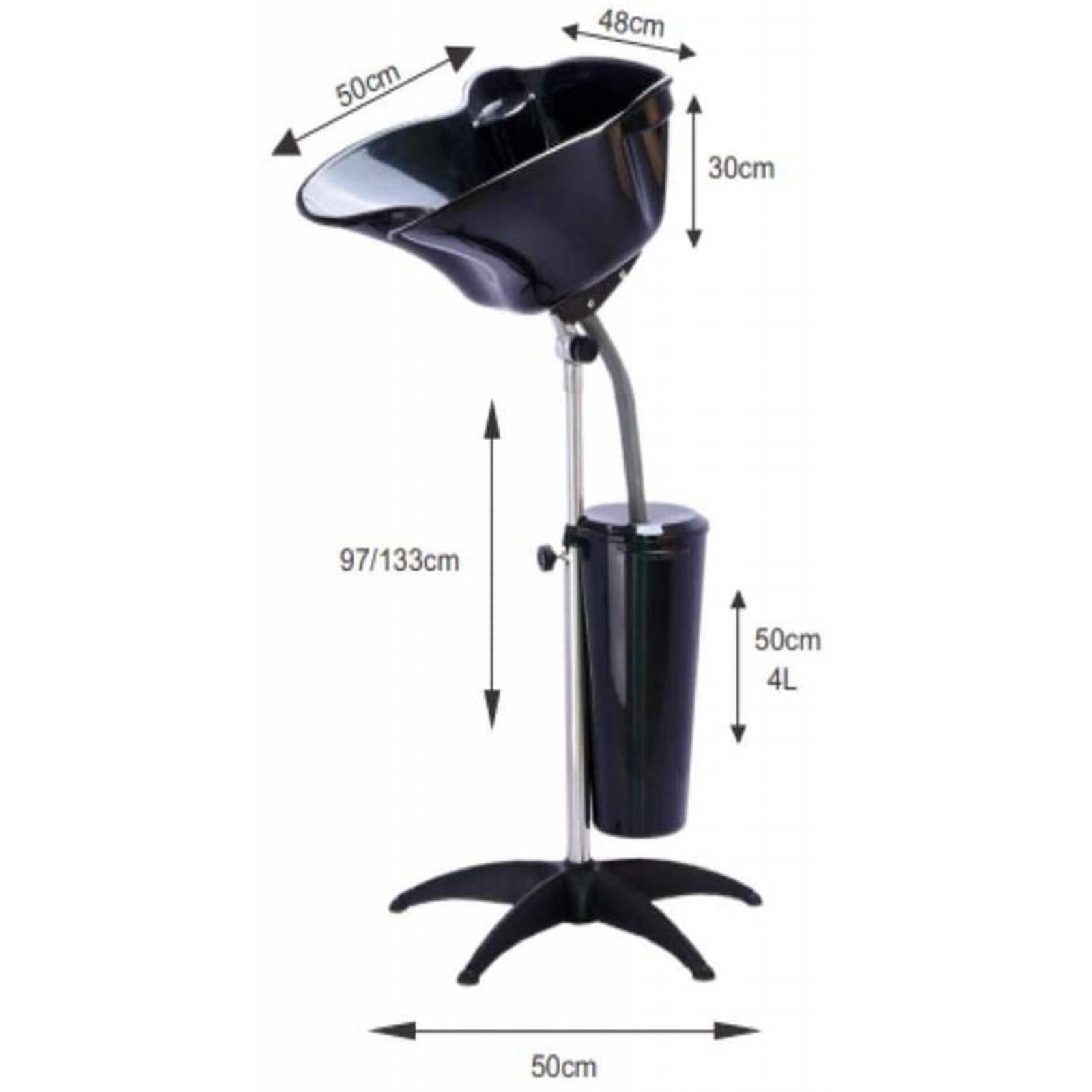 Lavacabeza Portatil Lavabo Salon Belleza Shampoo 