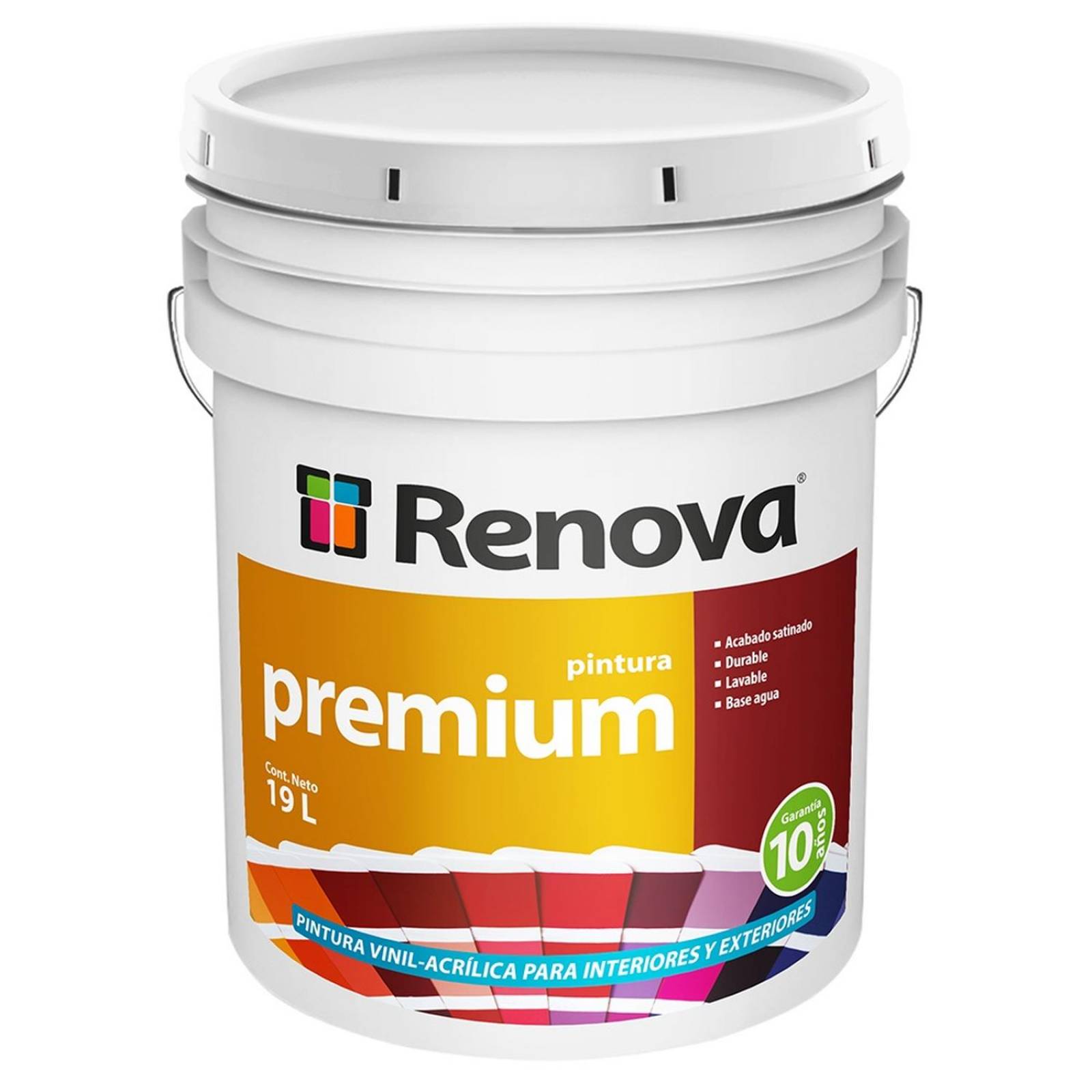 Pintura Vinil Acrílica Interiores y Exteriores Renova Premium 