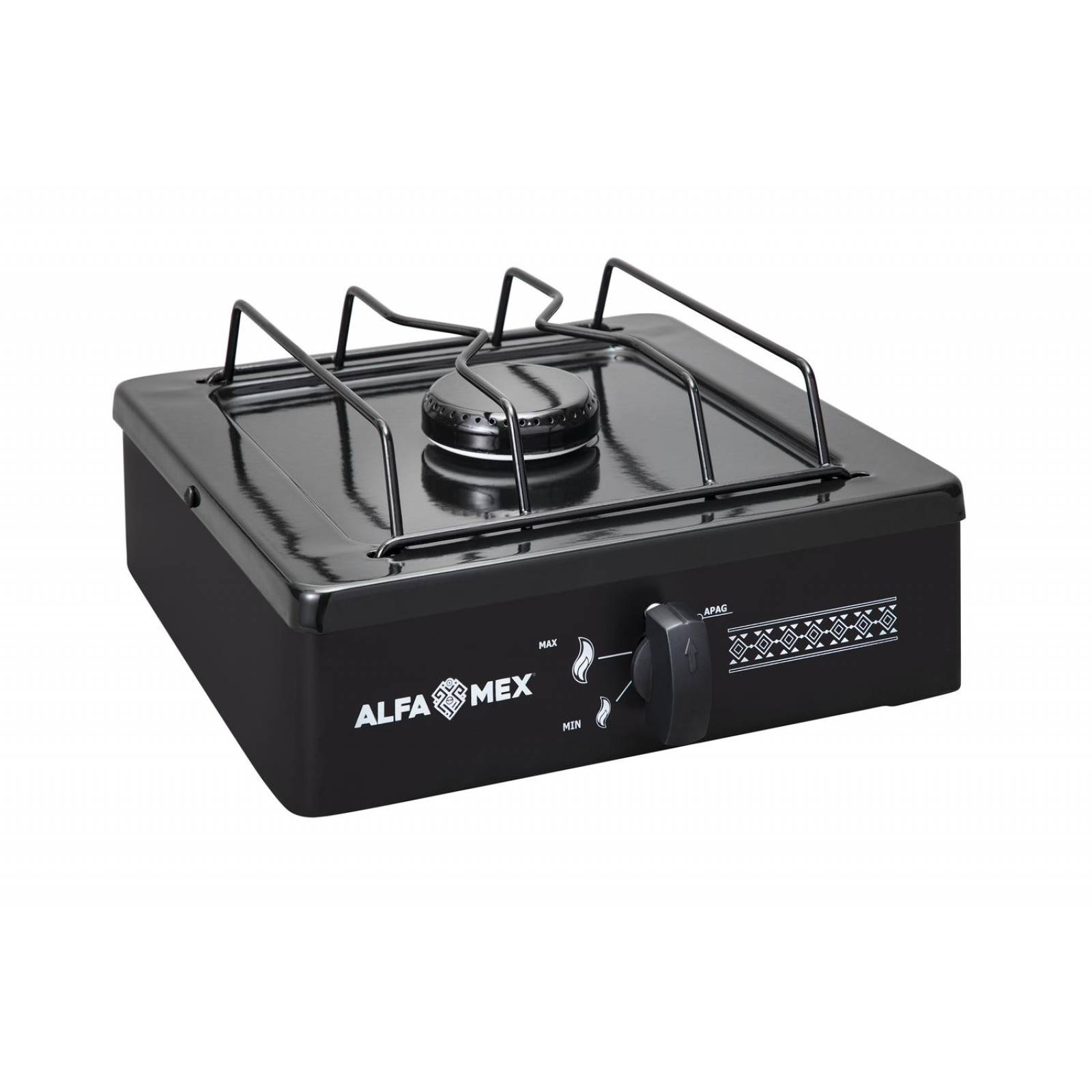 Parrilla De Gas De 1 Quemador Cubierta Porcelanizada 