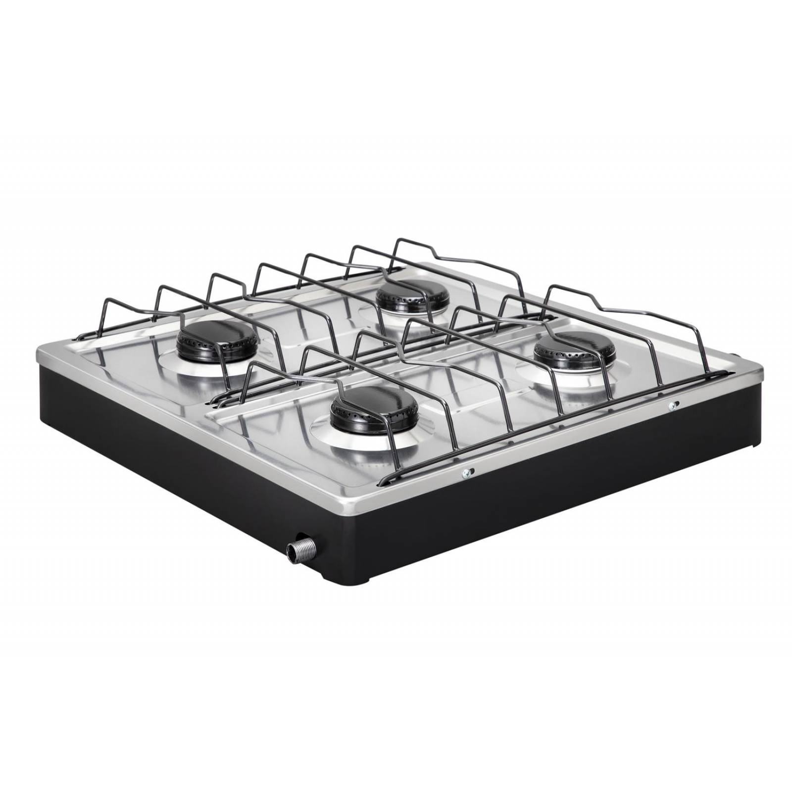 Parrilla De Gas De 4 Quemadores Cubierta Acero Y Mueble Pintura 