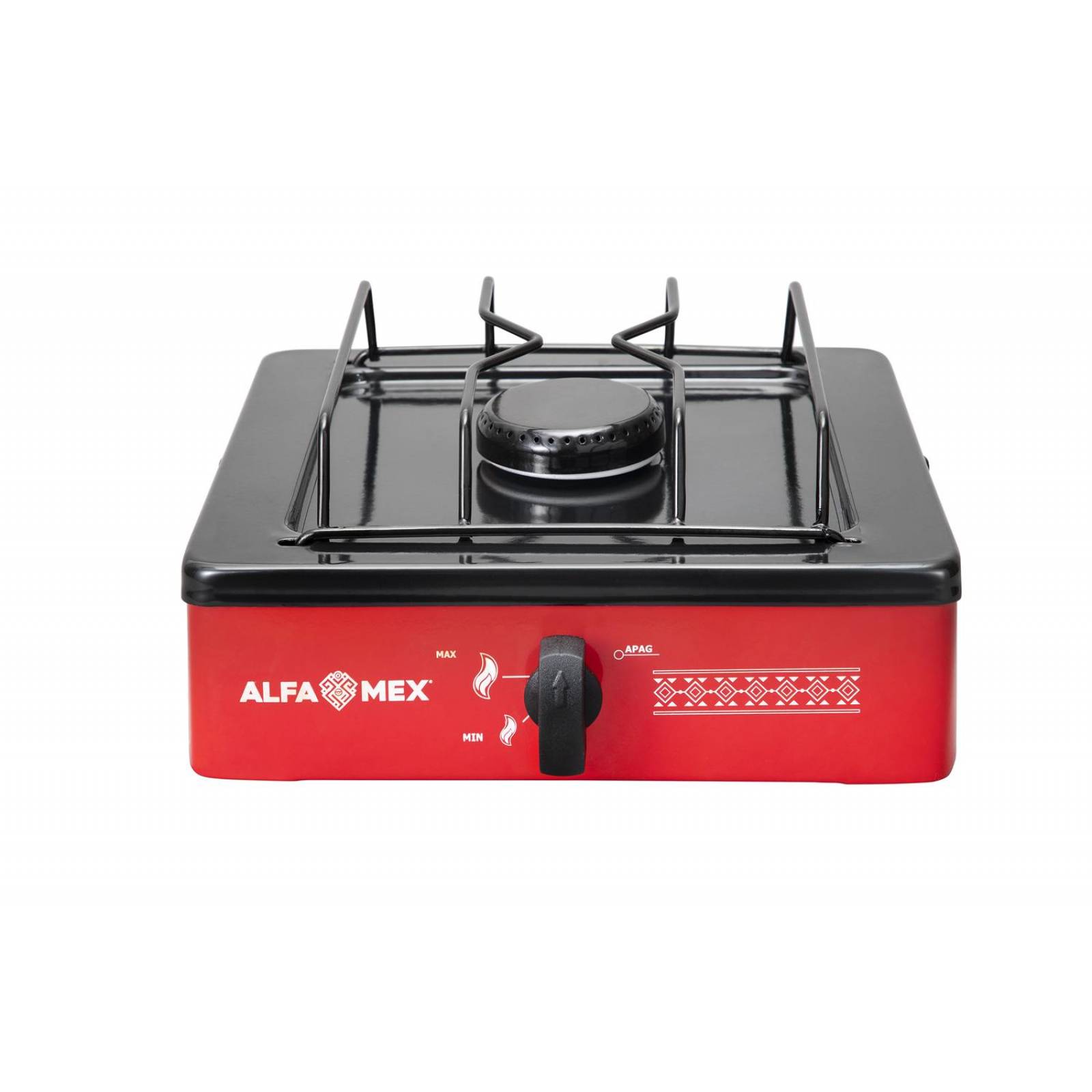 Parrilla De Gas De 1 Quemador Cubierta Porcelanizada 