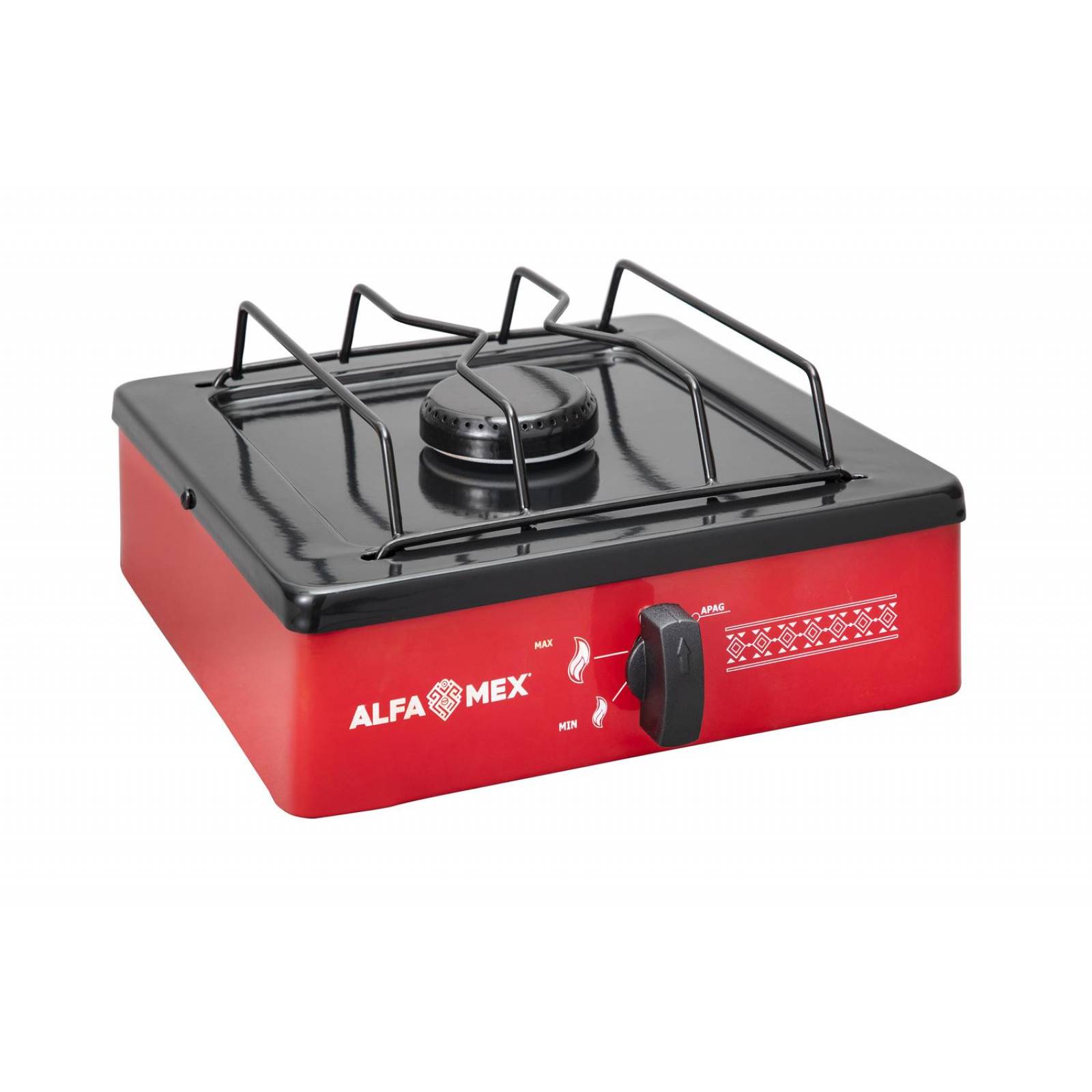 Parrilla De Gas De 1 Quemador Cubierta Porcelanizada 