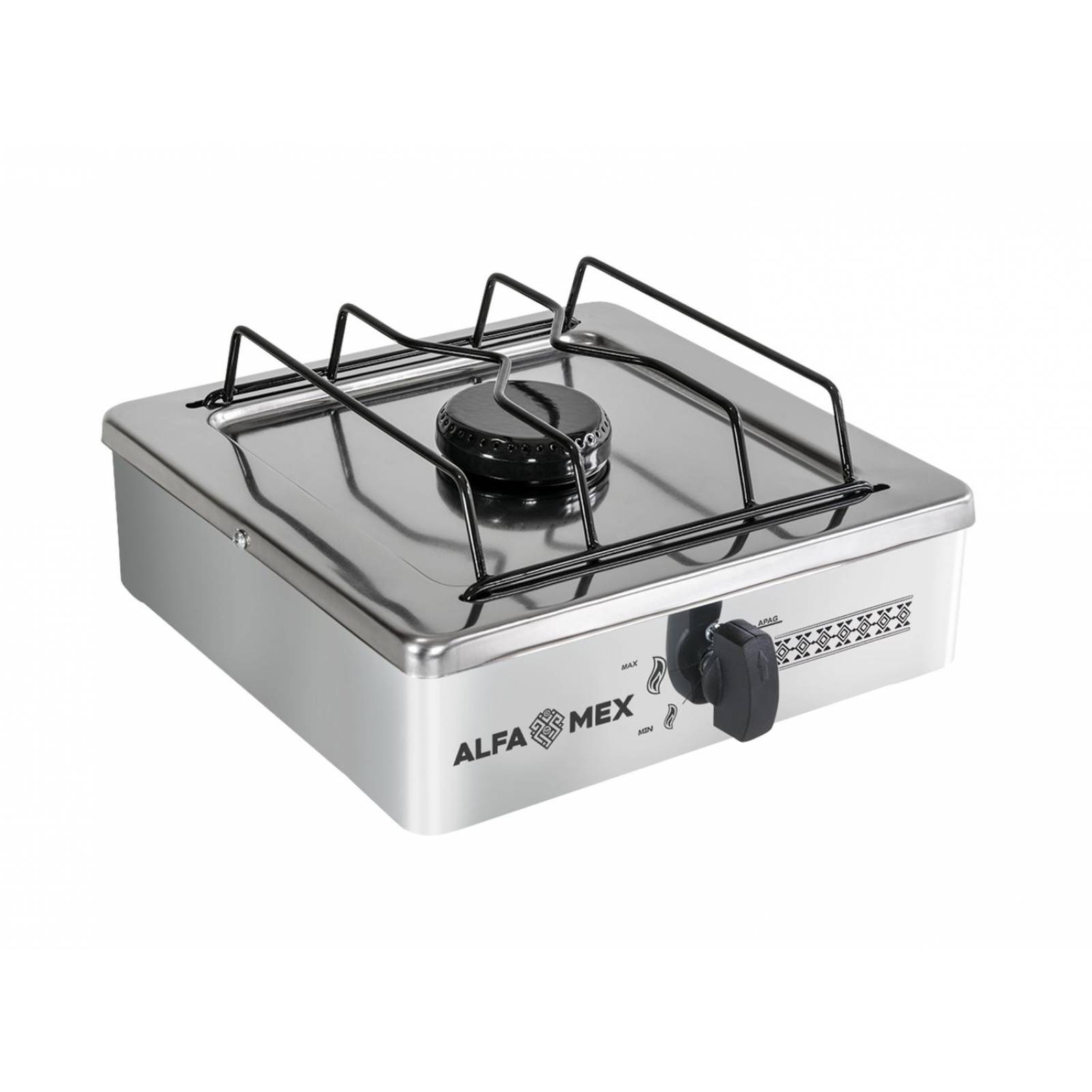 Parrilla A Gas De 1 Quemador Cubierta Acero Y Mueble Acero