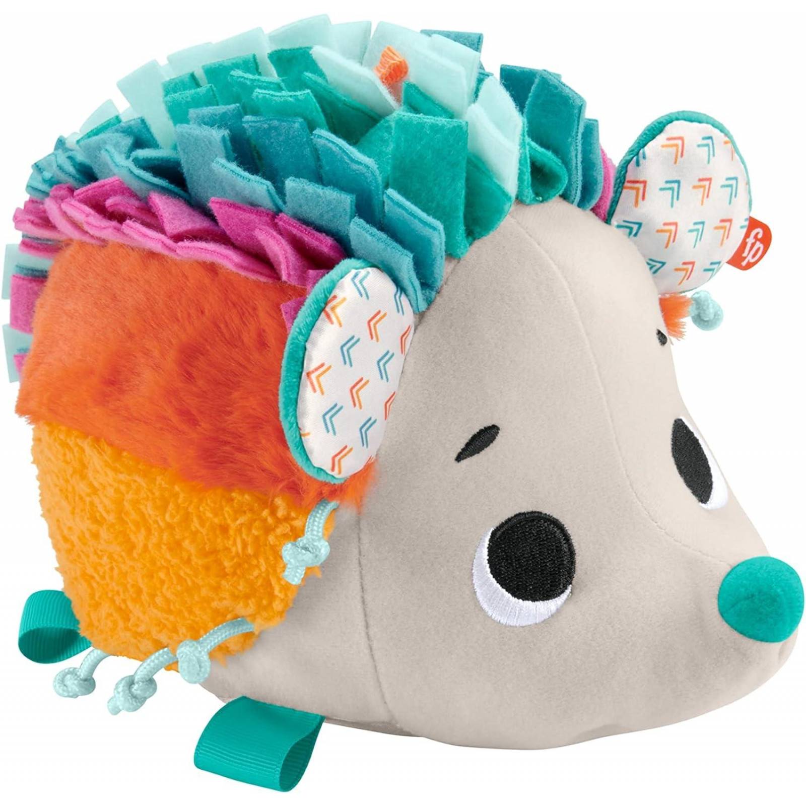 Fisher-Price Cuddle n' Snuggle - Peluche de Erizo con Sonidos y Texturas para bebés 