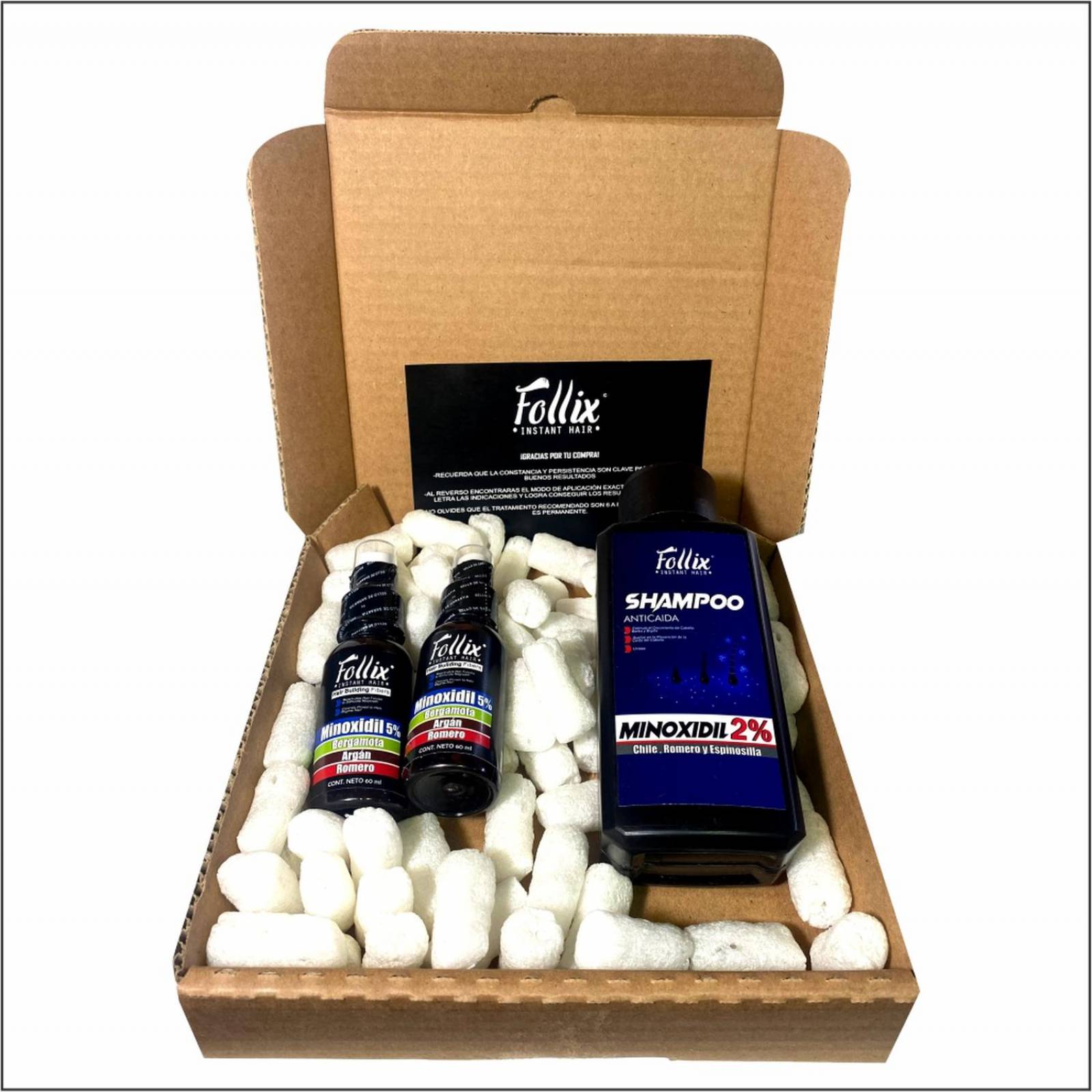 Kit Stop Alopecia 2, Con 2 Minoxidil 5 Y Shampoo Minoxidil 