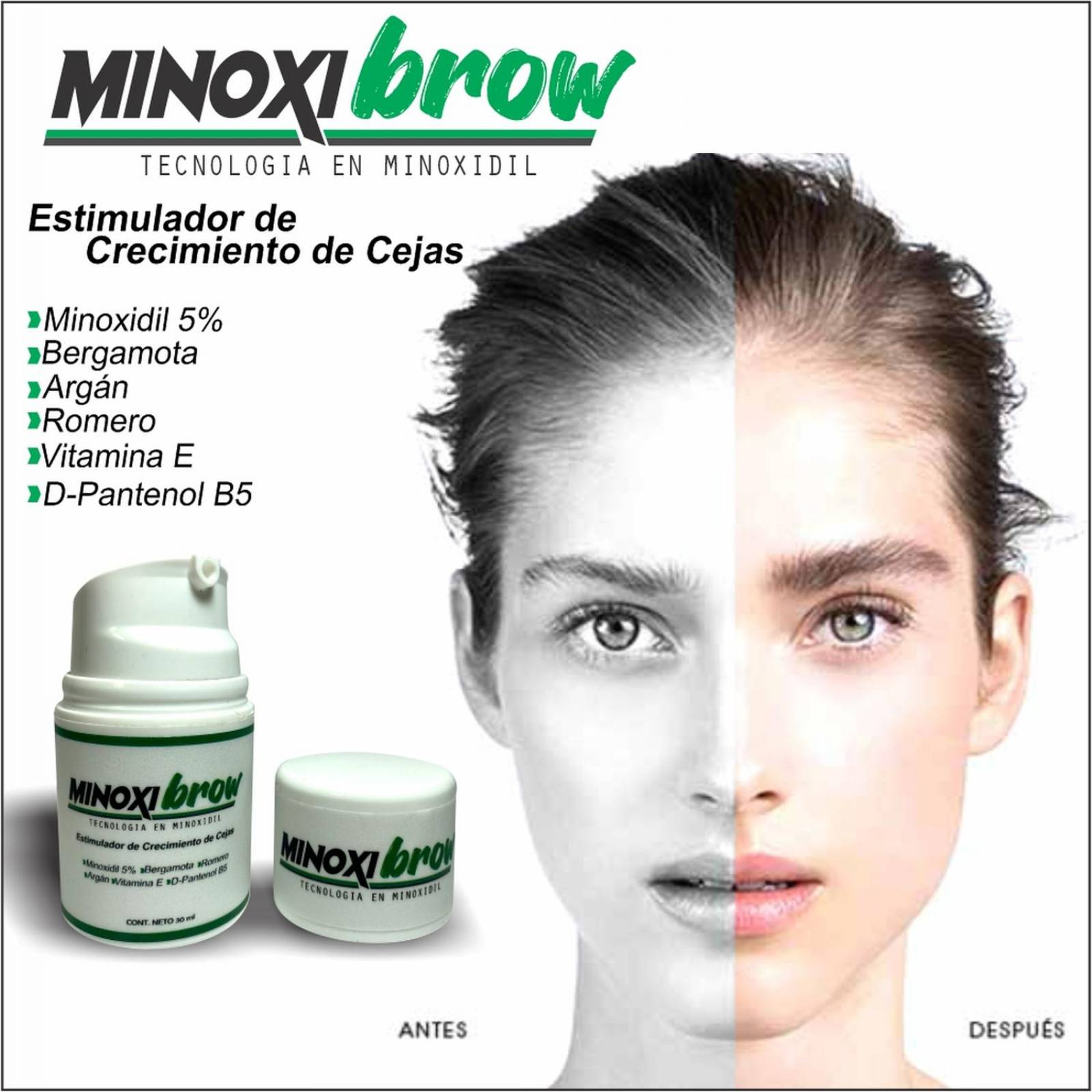 Bálsamo Para Crecimiento De Cejas Mujer Y Hombre 