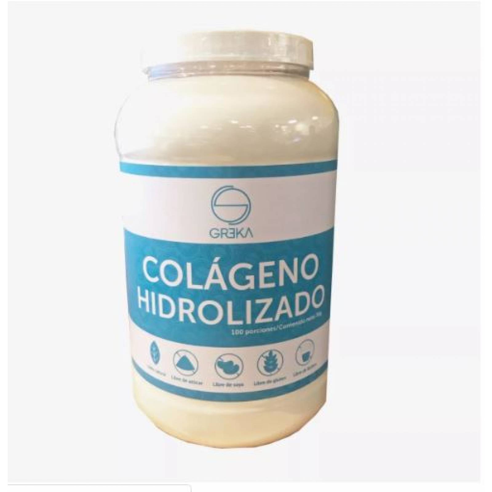 Colágeno Hidrolizado puro suplemento polvo Greka 1kg