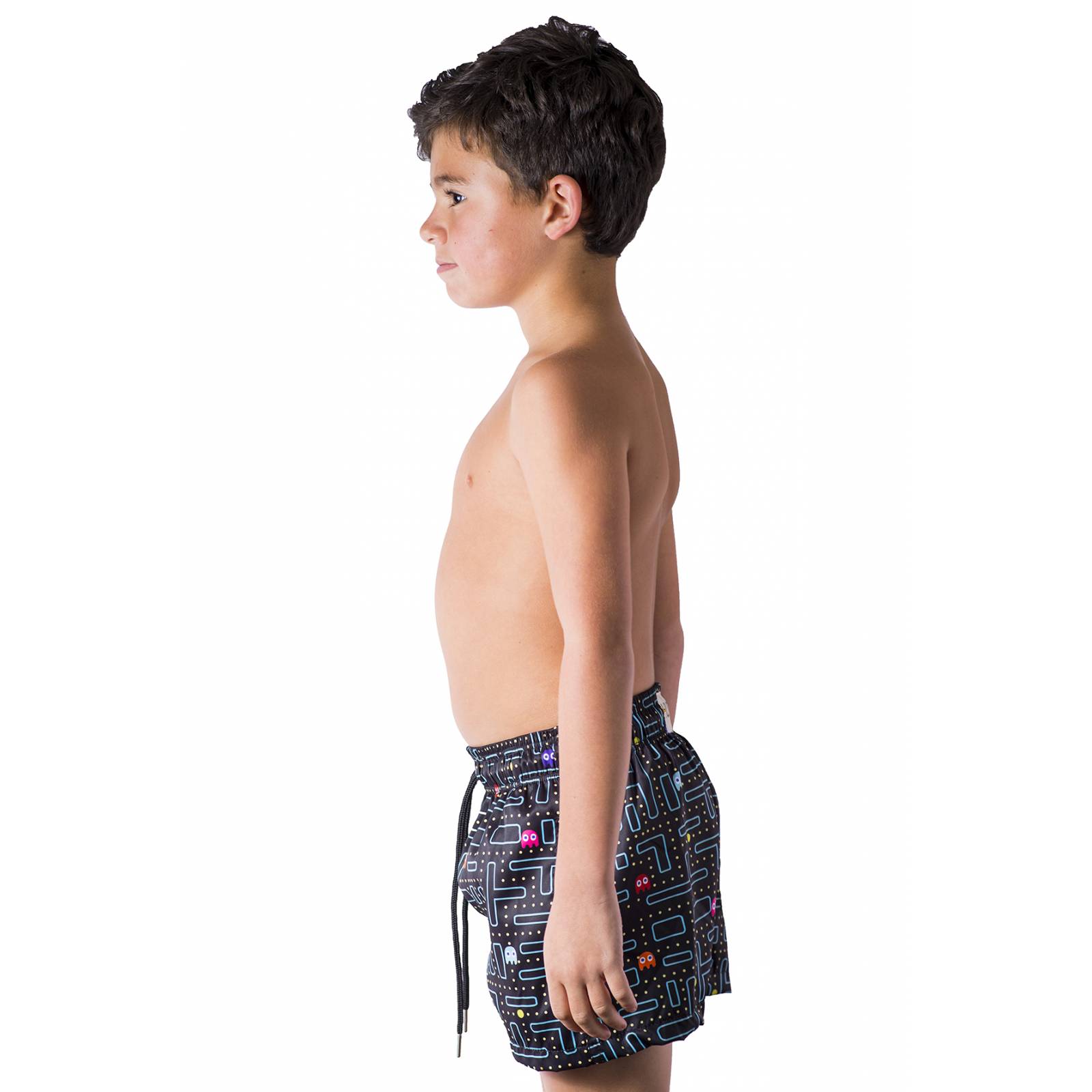 Traje de baño niño infantil short estampado pacman kids