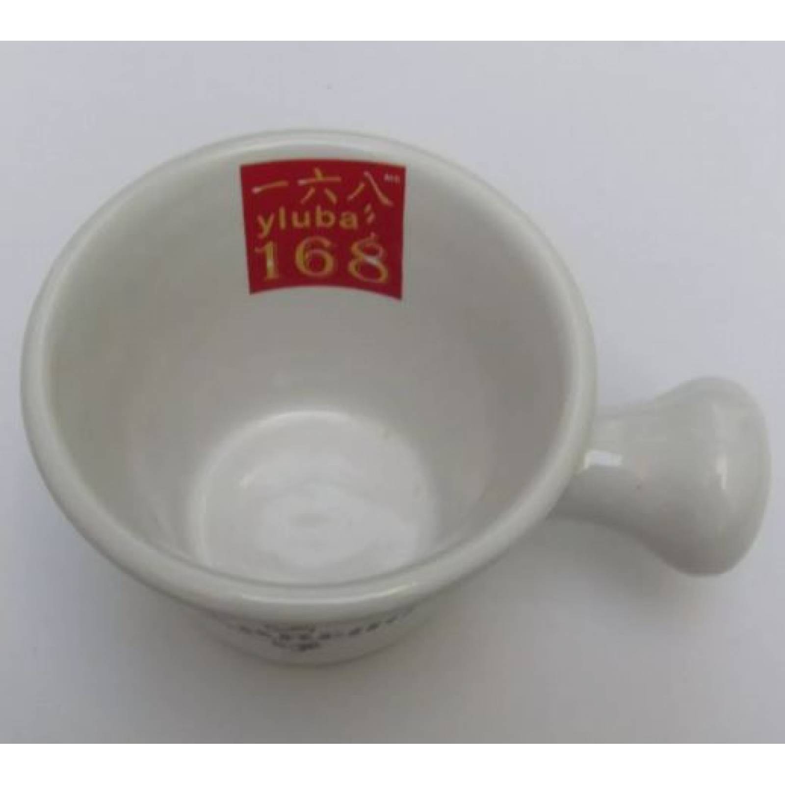 Set de brocha y bowl Blanco para barbero Nefertary Negro