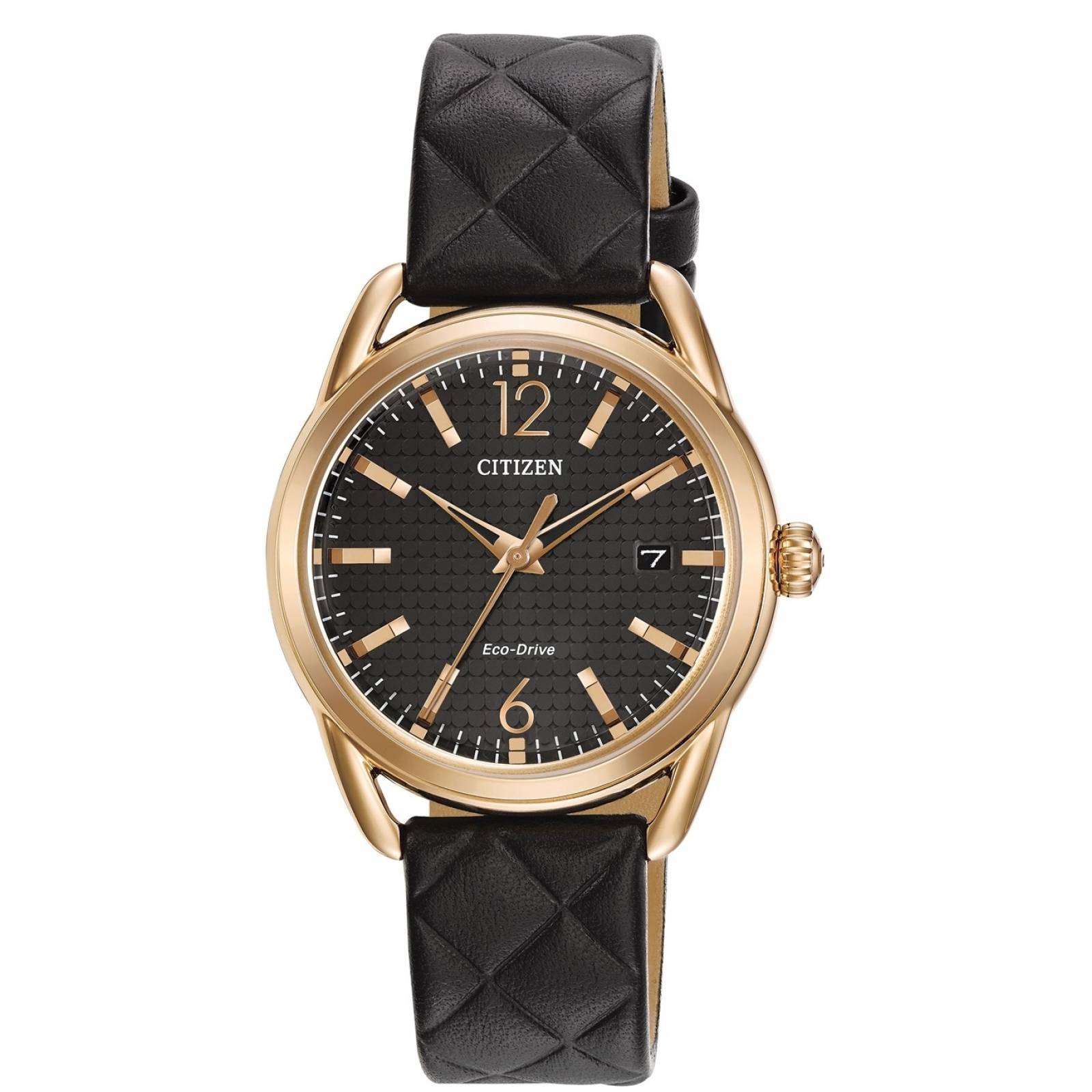 Citizen Eco Drive Black Leather FE6083-13E