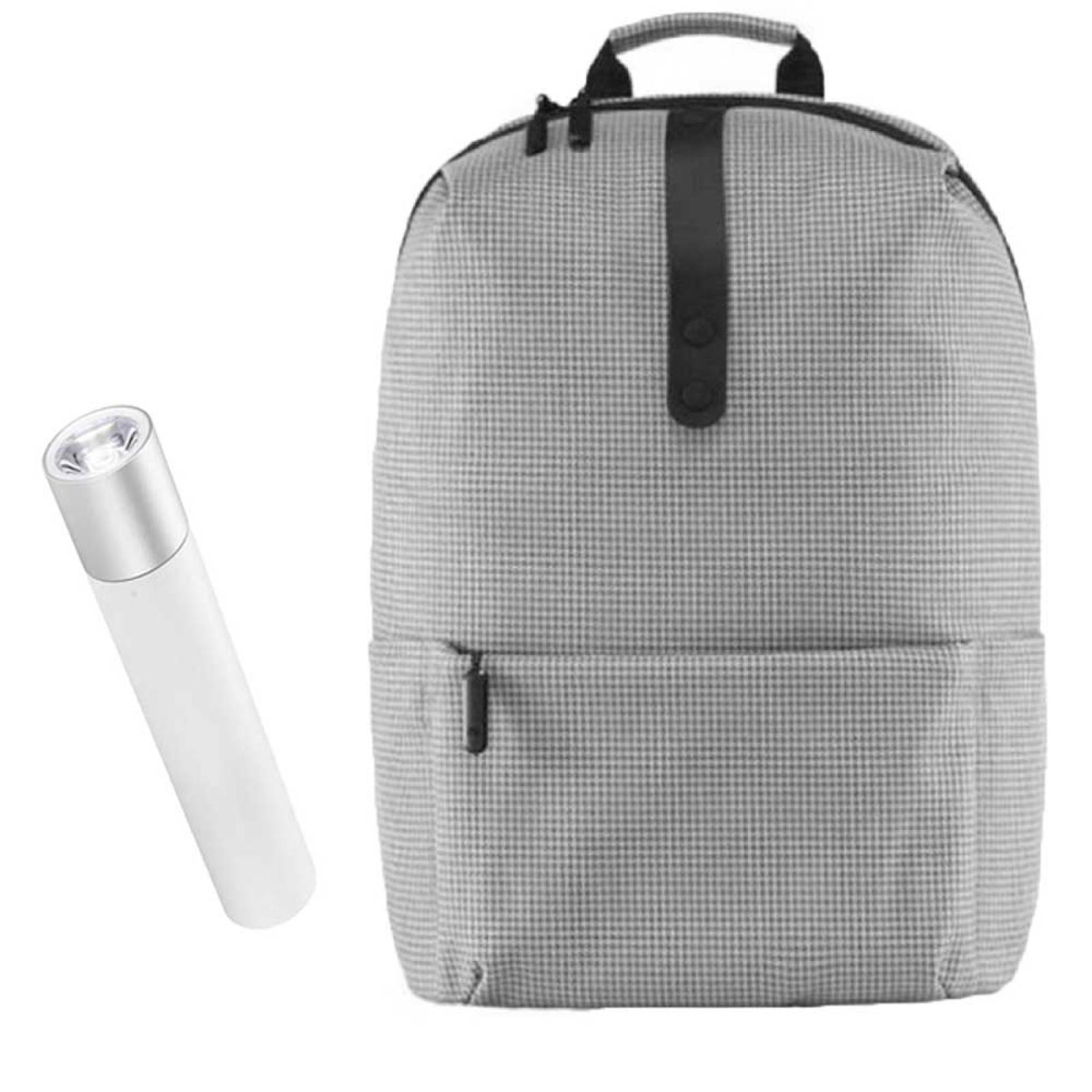 Mochila Xiaomi Mi Casual BacKpack + Mi Power Bank Flashlight 3250 mAh Gris CL