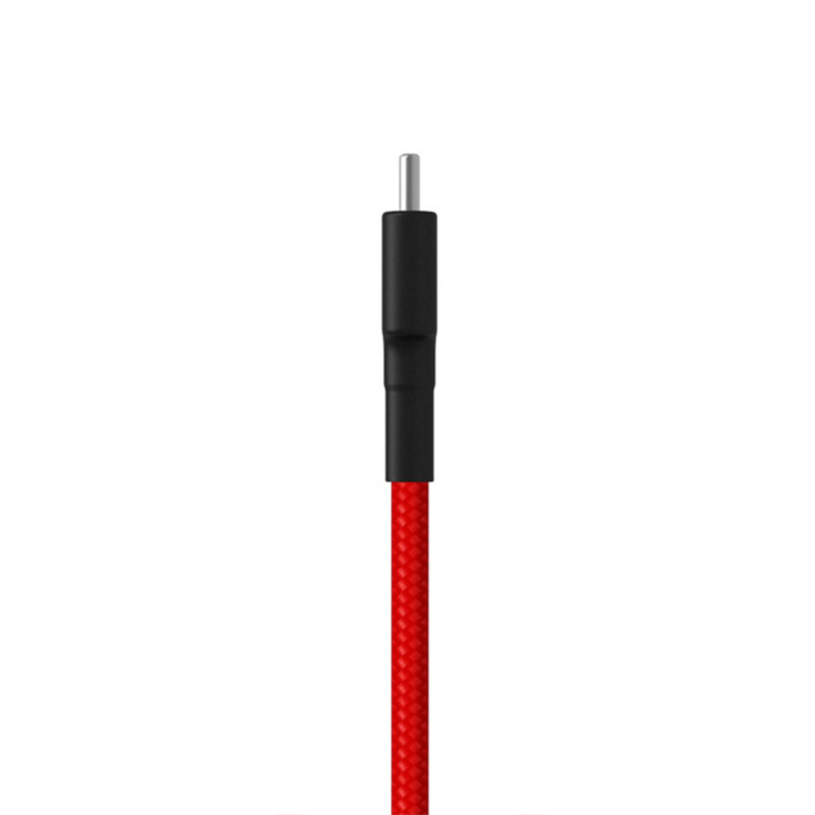 Cable Trenzado Cargador Xiaomi USB Tipo C Rojo