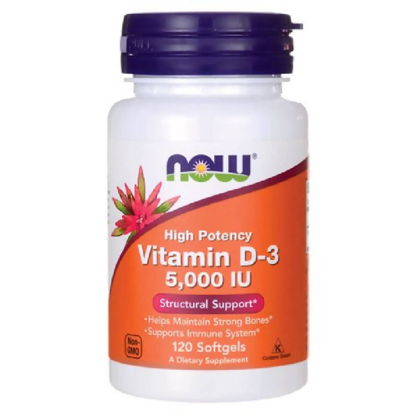 NOW VITAMIN D-3 5,000 IU VITAMINA D3