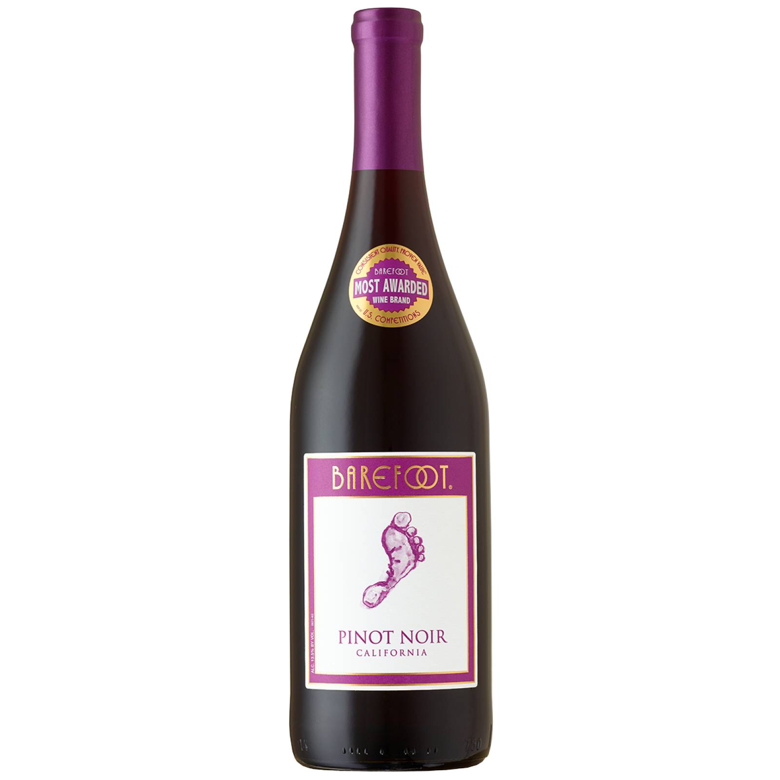 Vino Tinto Barefoot Pinot Noir 750 Ml.