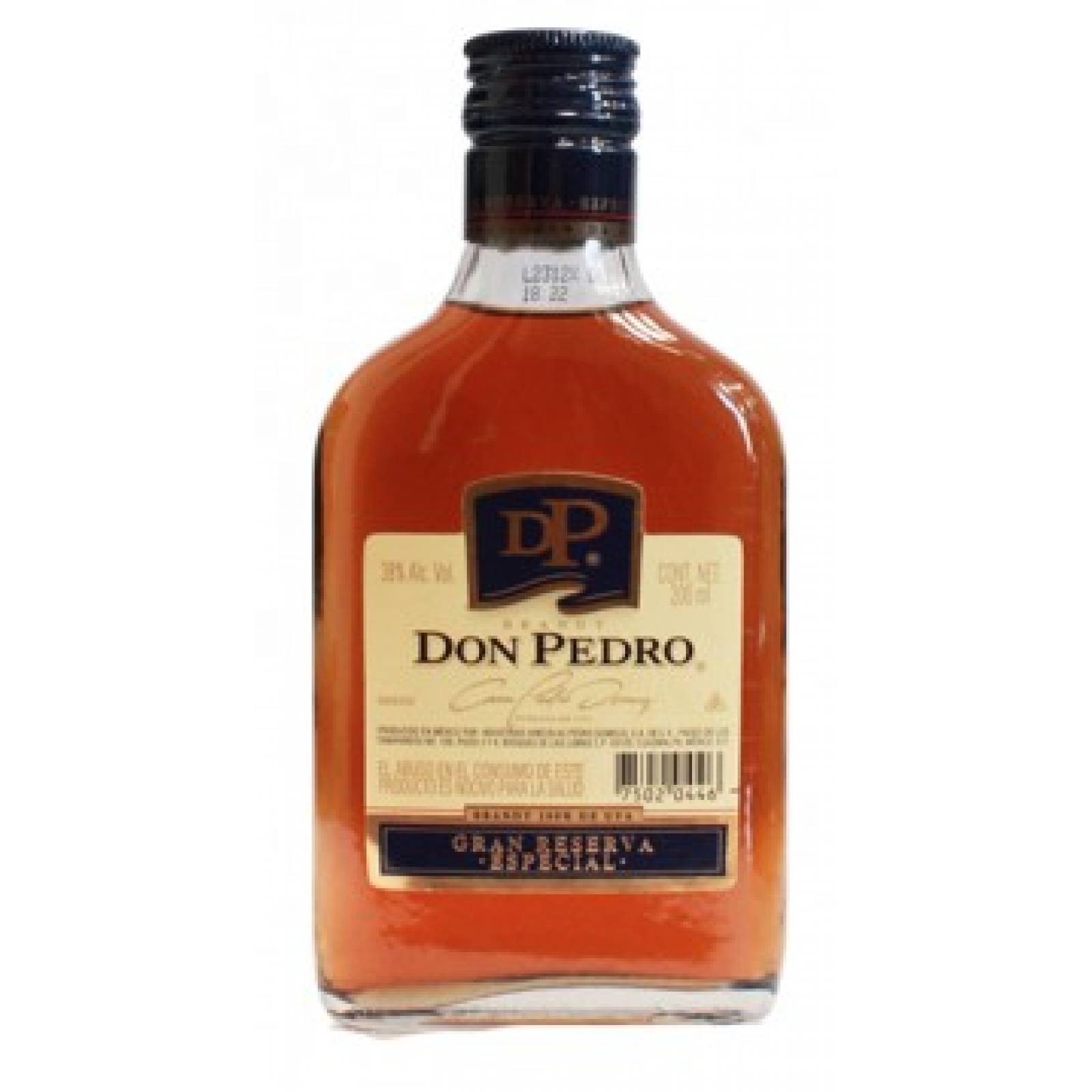 Brandy Don Pedro Gran Reserva Especial 200 Ml.