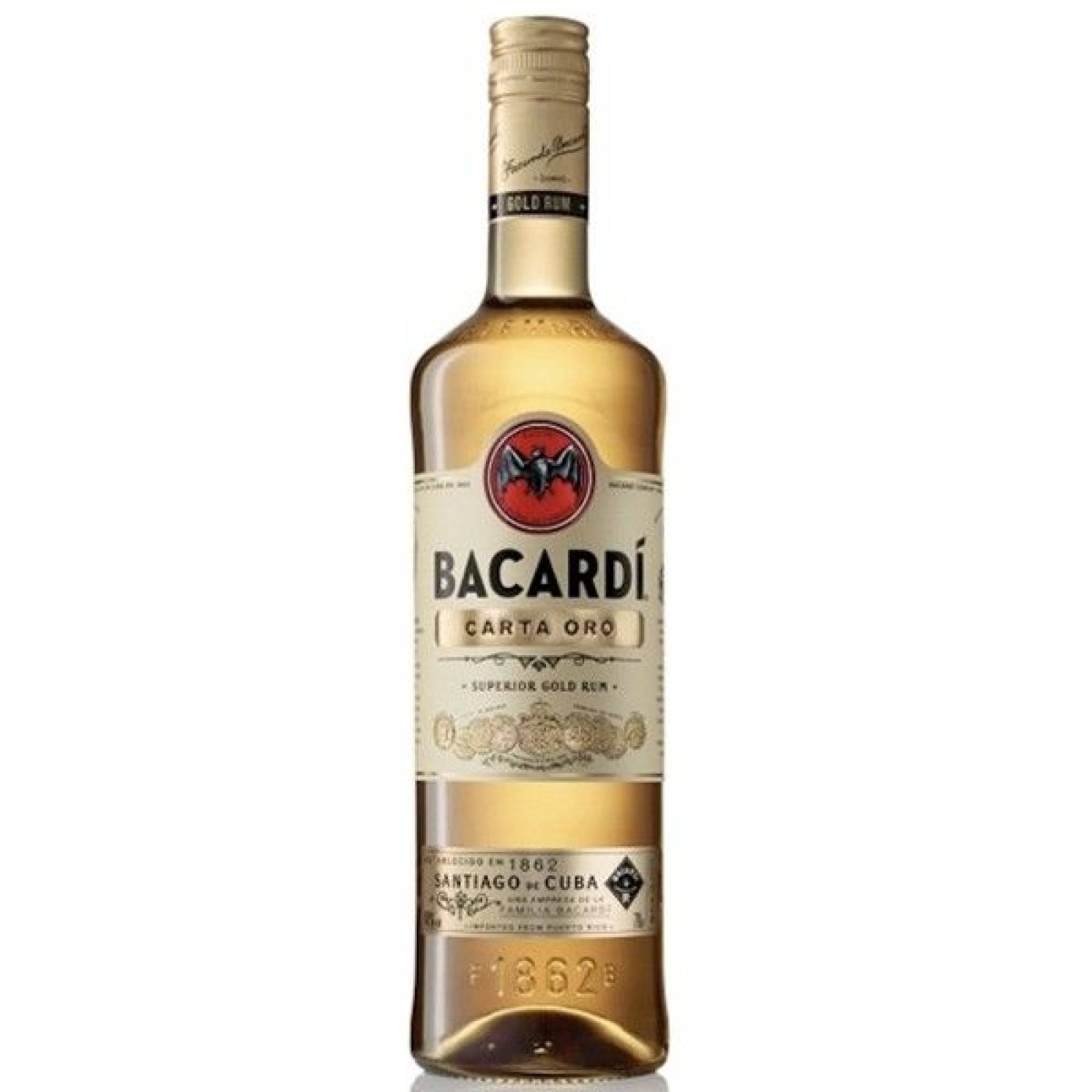Ron Nacional Bacardi Carta Oro 980 Ml.