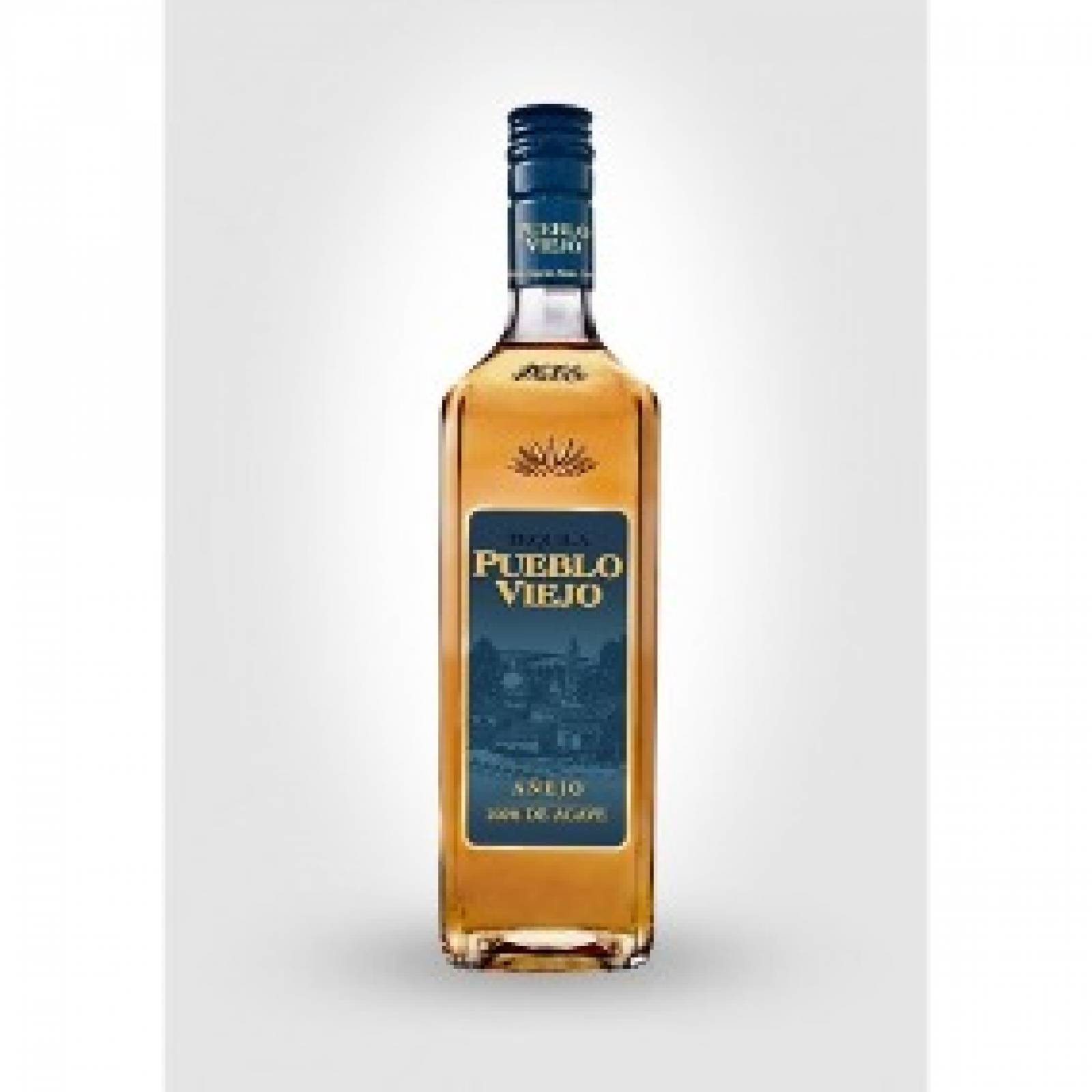 Tequila PUEBLO VIEJO AÑEJO  200 ml.