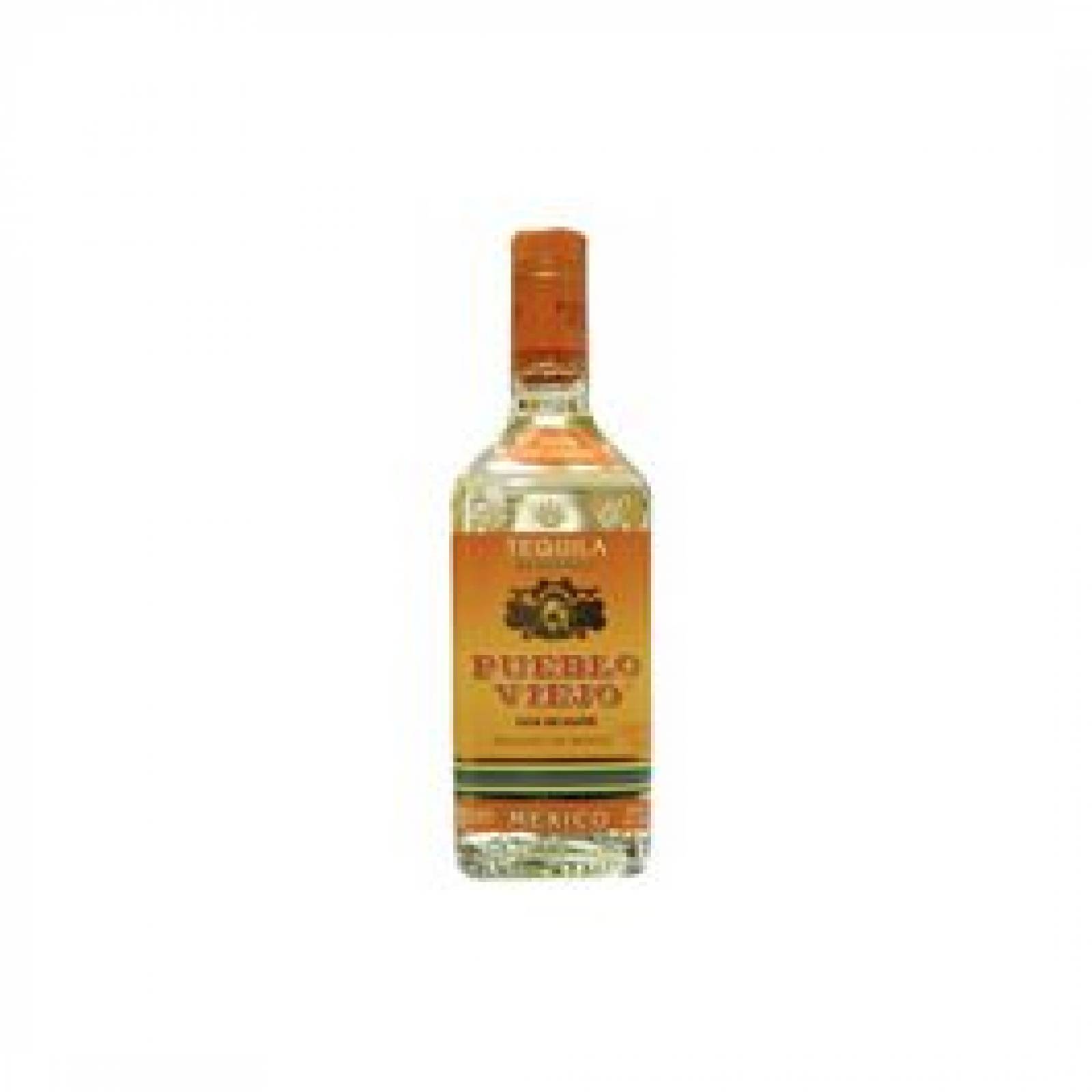 Tequila Pueblo Viejo Reposadoâ  200 Ml.