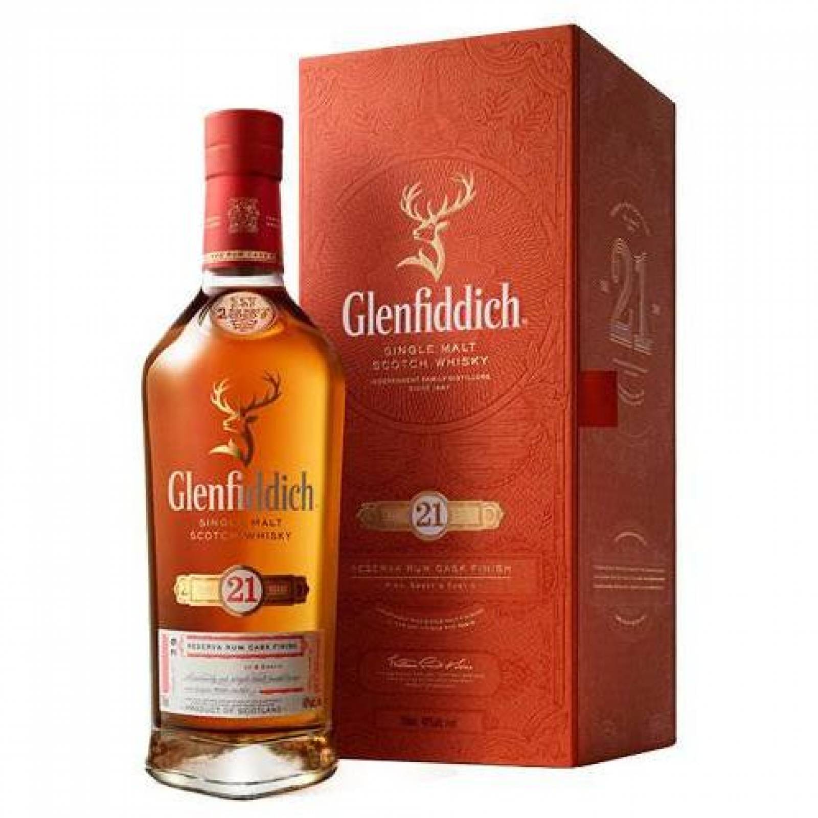 Whisky Escoces Single Malt Glenfidich 21 Aã‘Os 750 Ml.