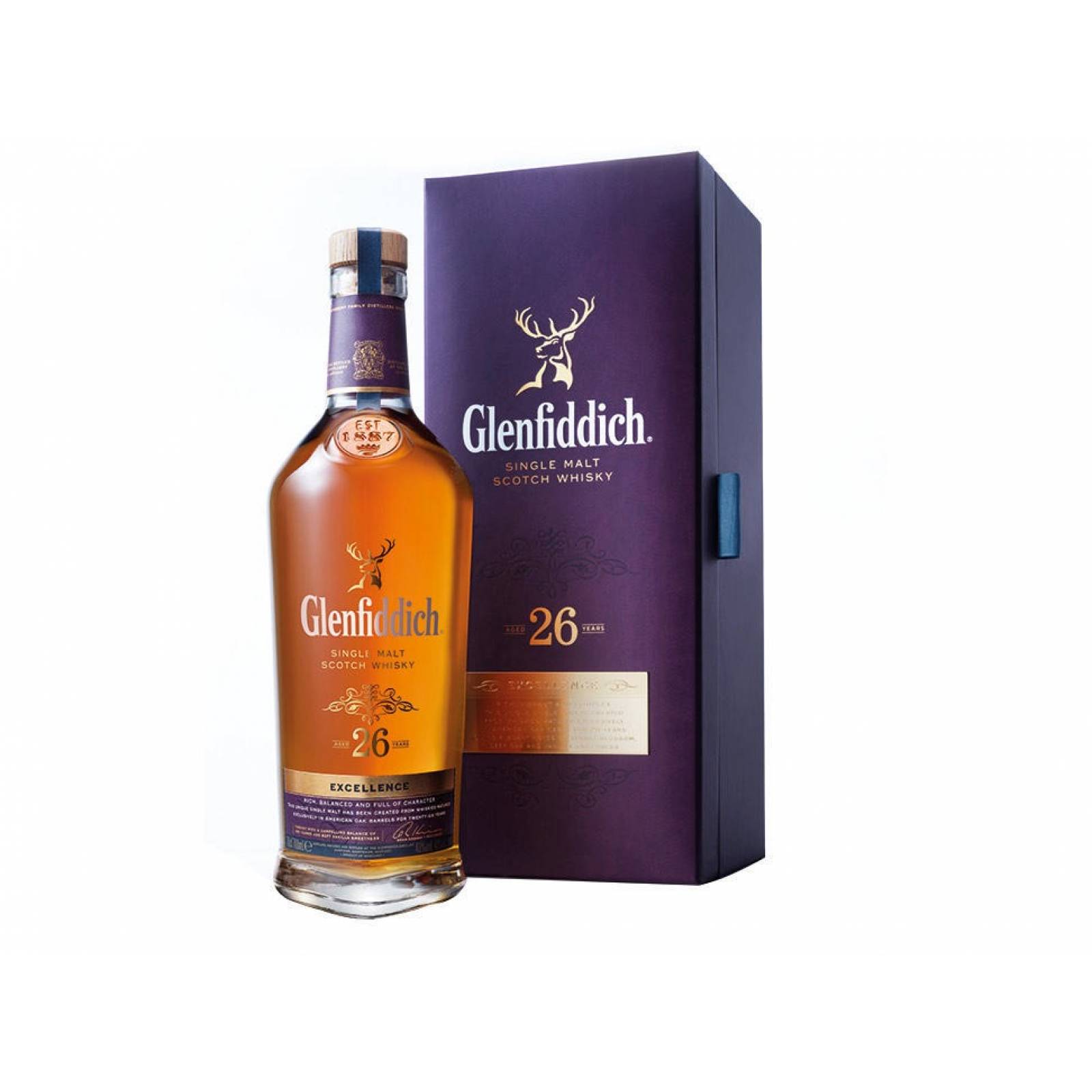 Whisky Escoces Single Malt Glenfiddich 26 Aã‘Os 750 Ml.