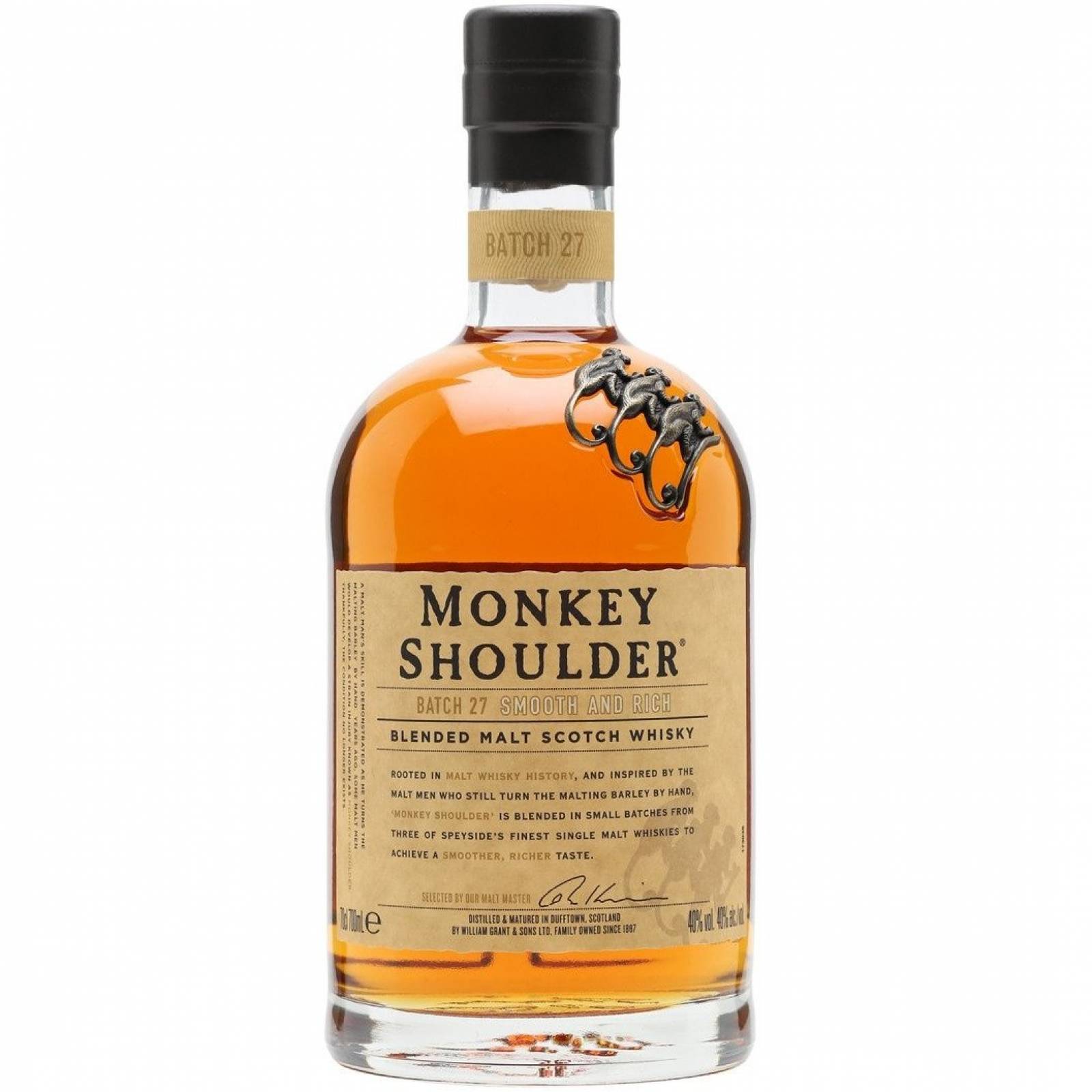 Whisky Escoces Single Malt Monkey Shoulder 700 Ml.