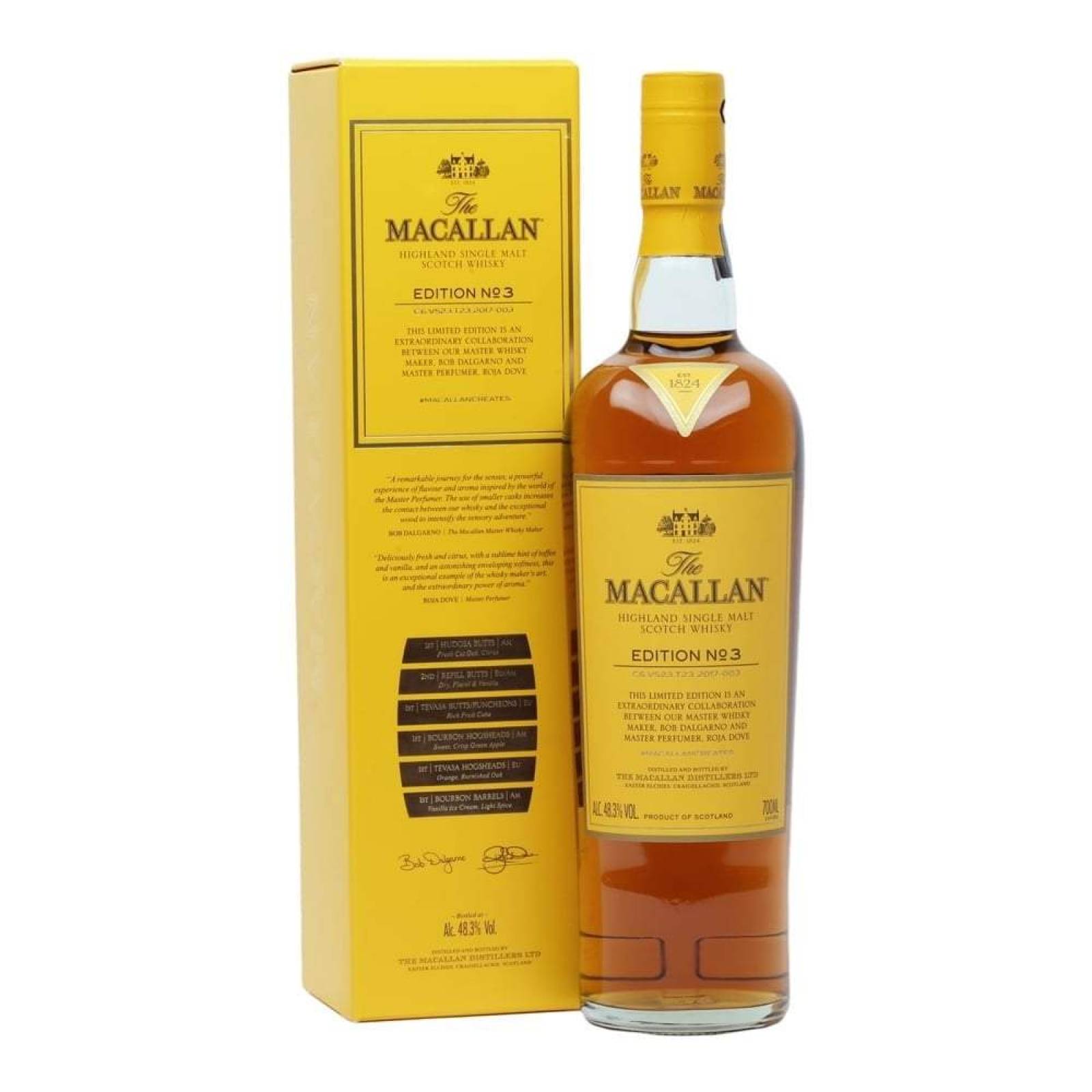 Whisky Escoces Single Malt The Macallan Ed 3 700 Ml.