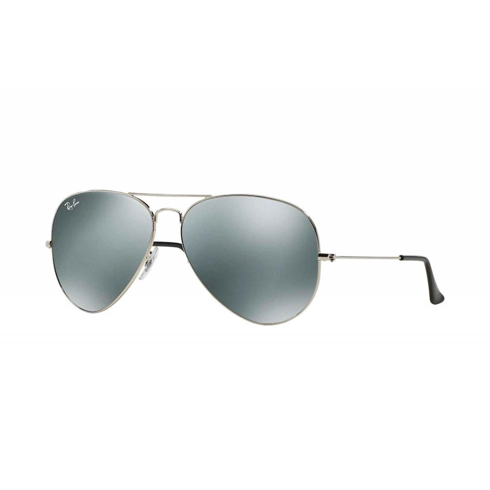 ray ban espejo plata