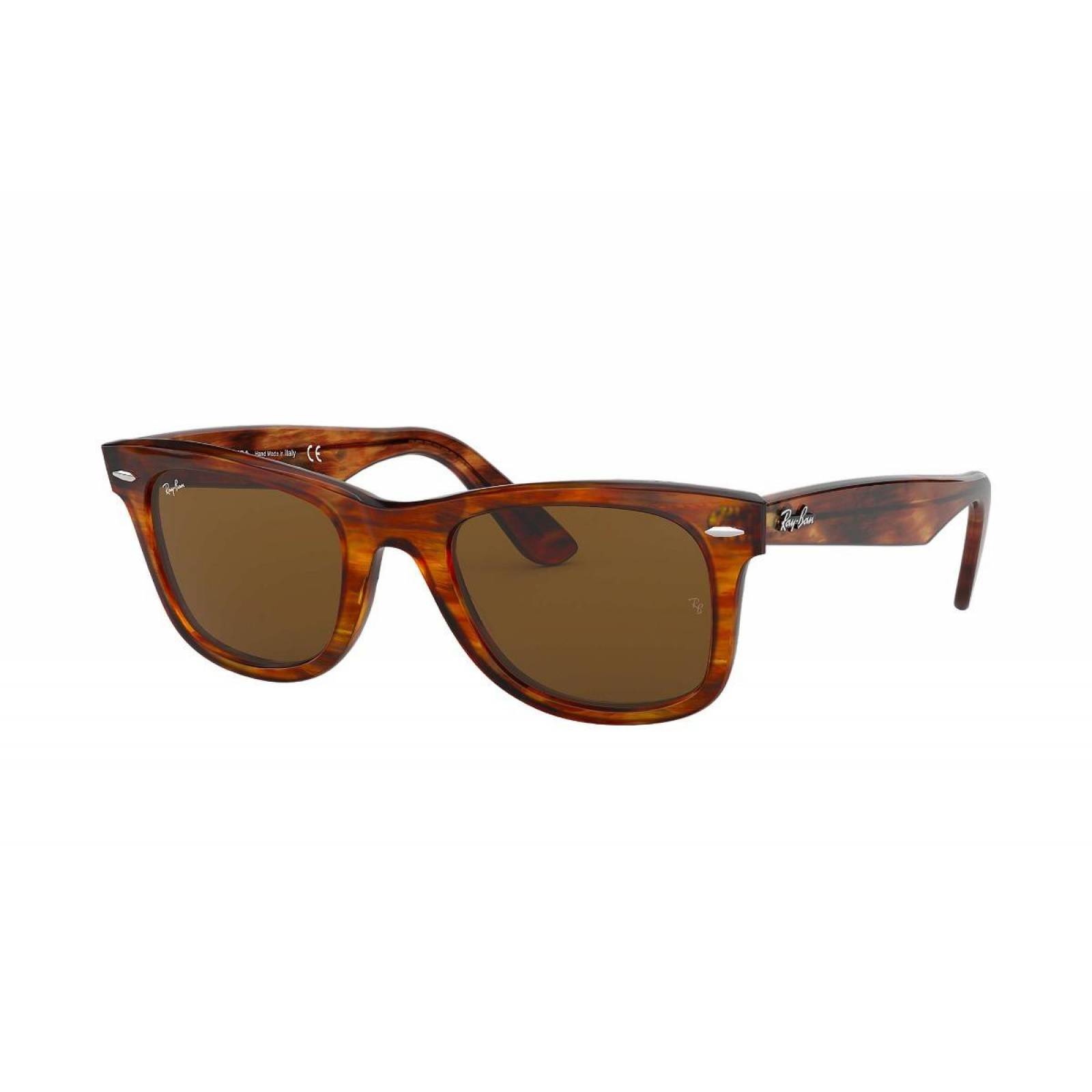 Lentes de sol Ray Ban Rb2140 954 Wayfarer Cafe B-15 Clasico Original Icon Unisex