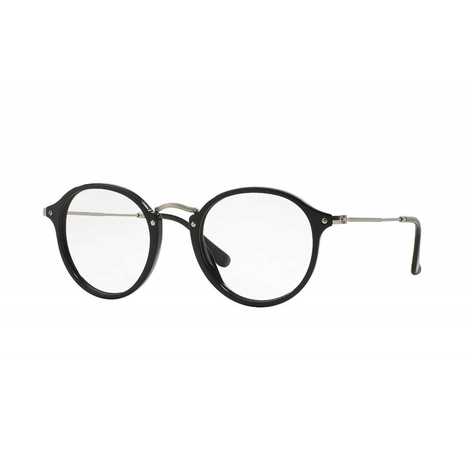 Lentes oftálmicos Armazon Ray Ban Oftalmico Rb2447v 2000 Negro Plata Original Unisex