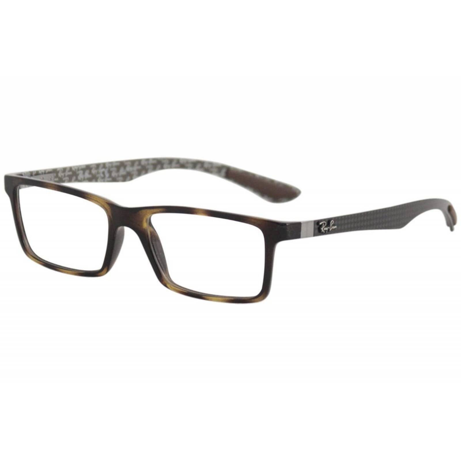 Lentes oftálmicos Armazon Oftalmico Ray Ban Rb8901 5846 Carey Fibra De Carbono Unisex