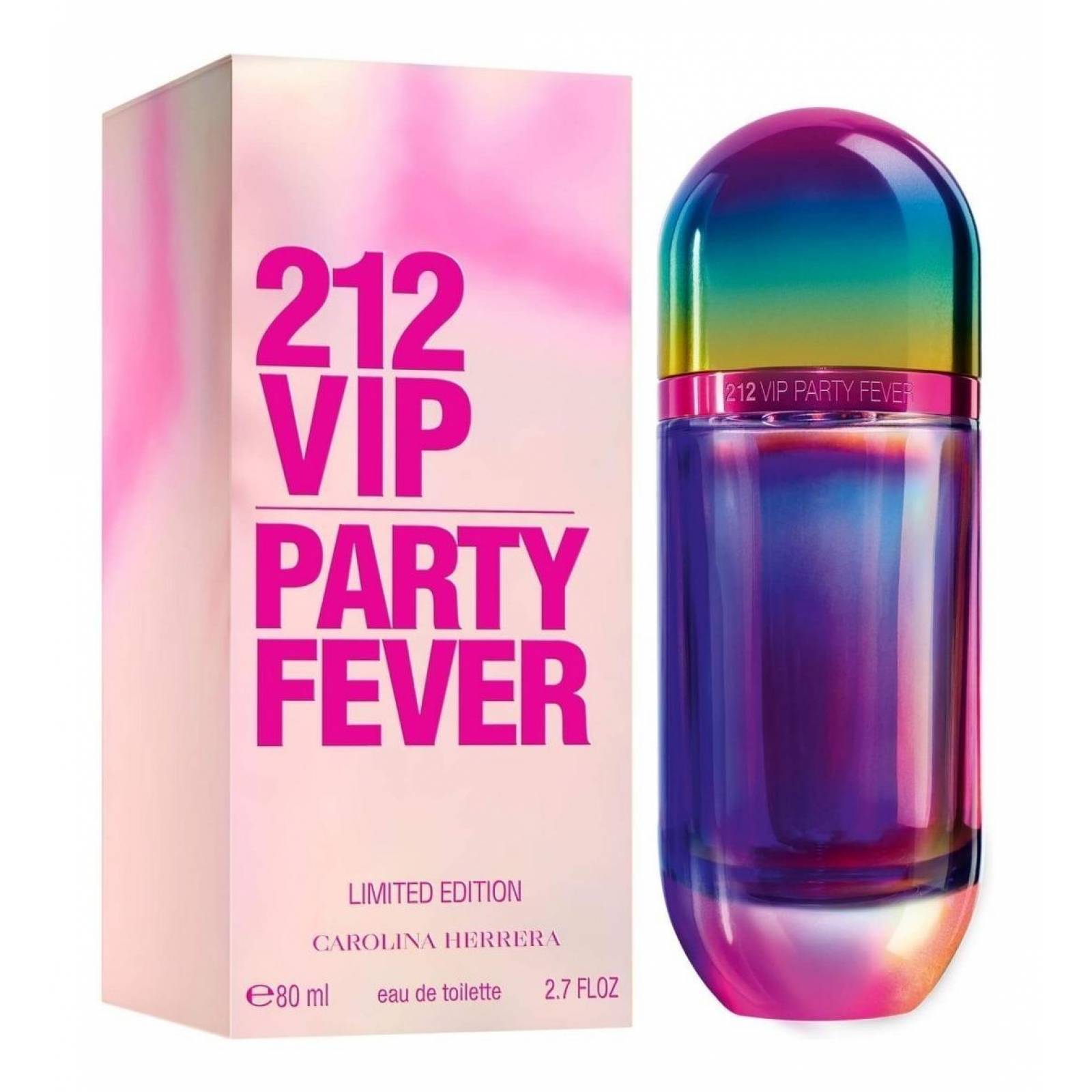 Perfume 212 Vip Party Fever De Carolina Herrera Edt 80 Ml