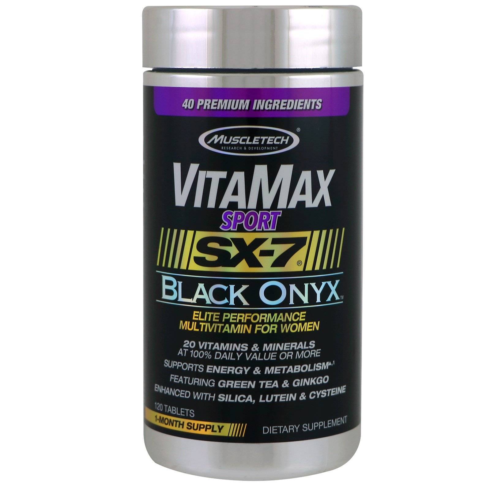 Multivitaminico Para Mujer Muscletech Vitamax Sport Sx-7 120 Cápsulas