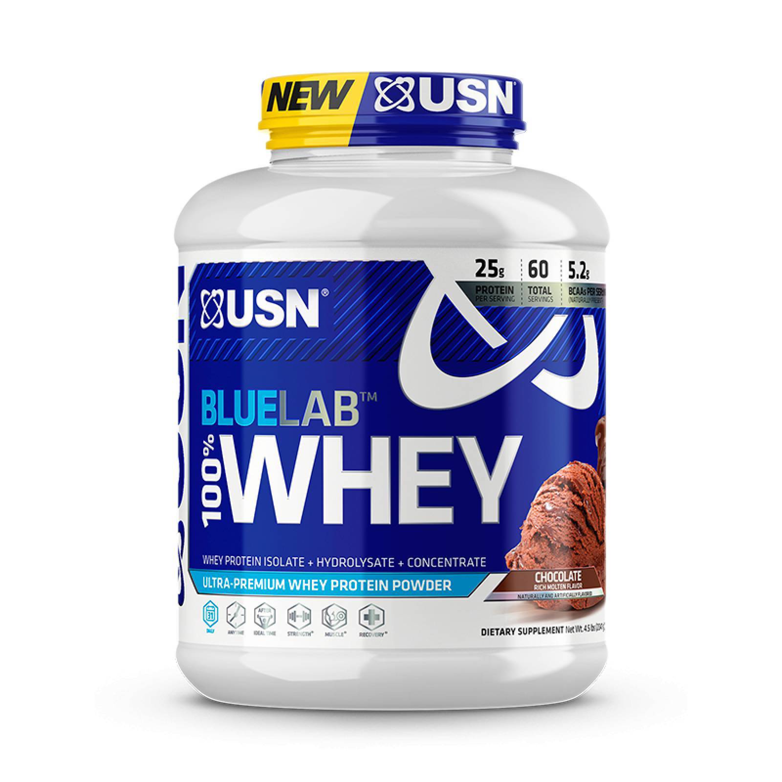 Proteina USN Blue Lab 100% Whey 4.5 lbs