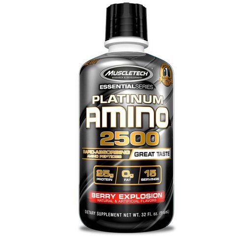 Aminoacidos Muscletech Essential Series Platinum 100% Amino 2500 32 oz
