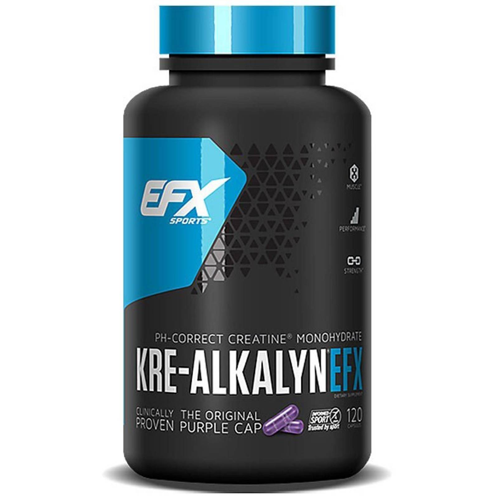Creatina EFX SPORTS Kre-Alkalyn 120 Cápsulas