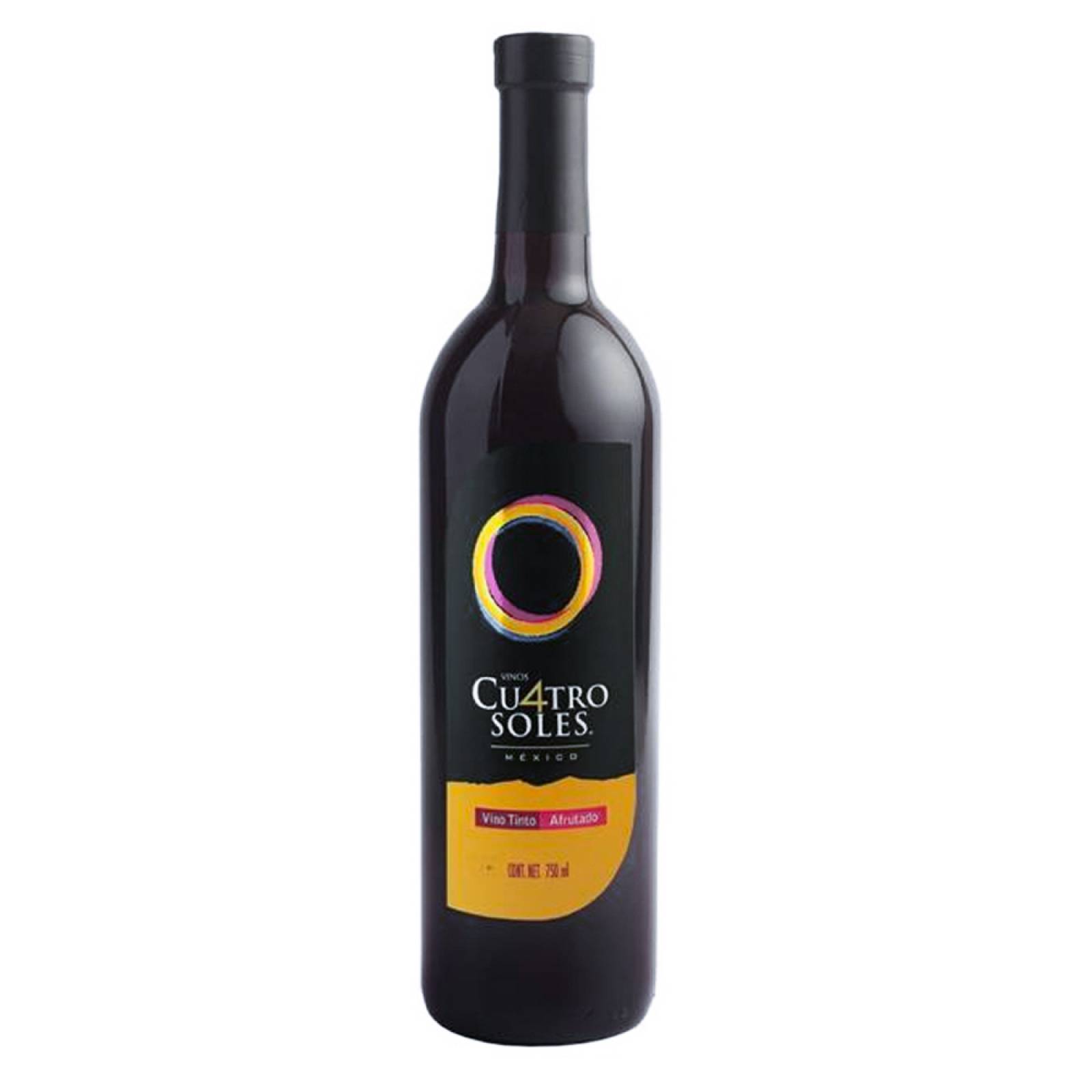 Vino Tinto Cuatro Soles Afrutado 750 ml