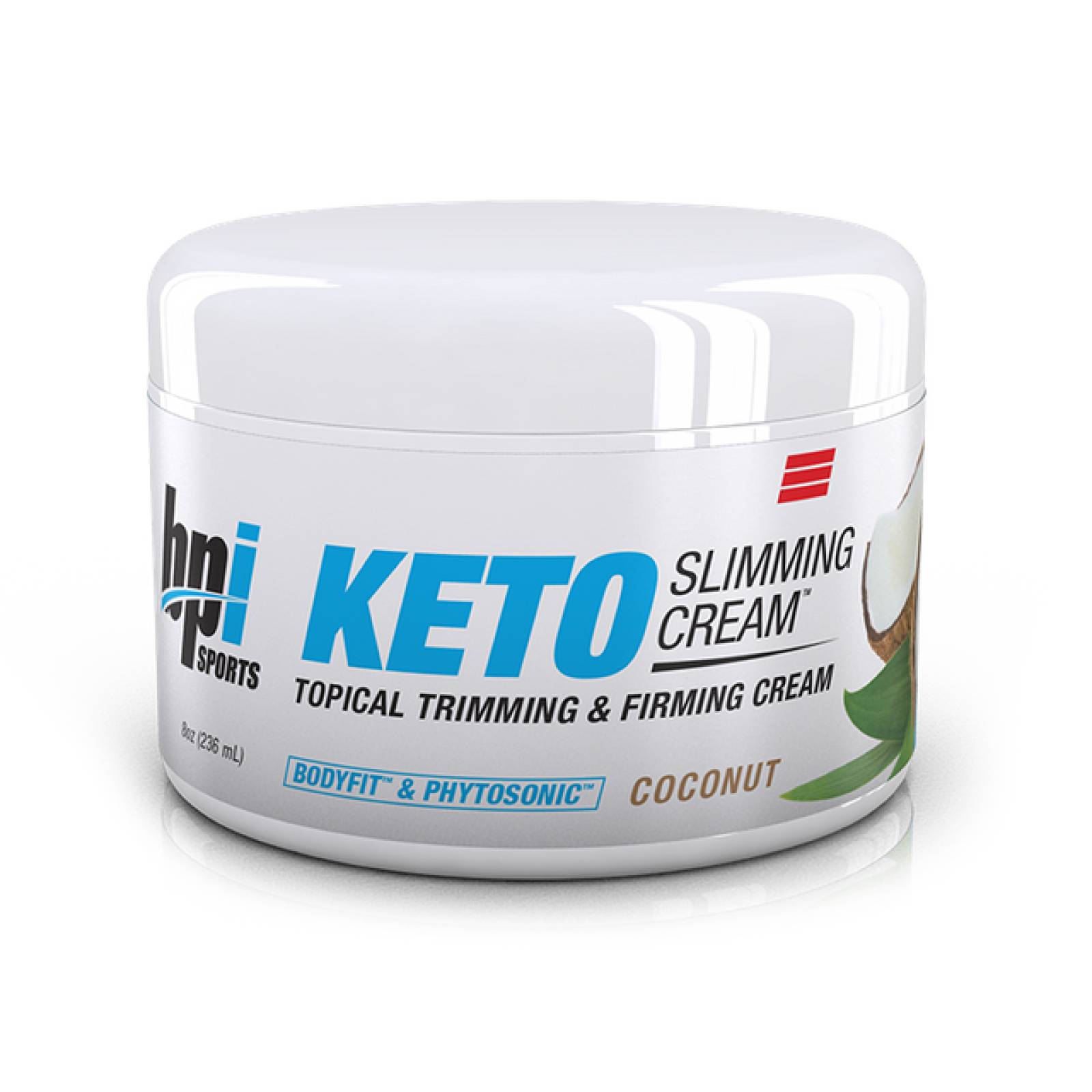 Crema reafirmante y tonificante Keto BPI Keto Slimming Cream 8oz.