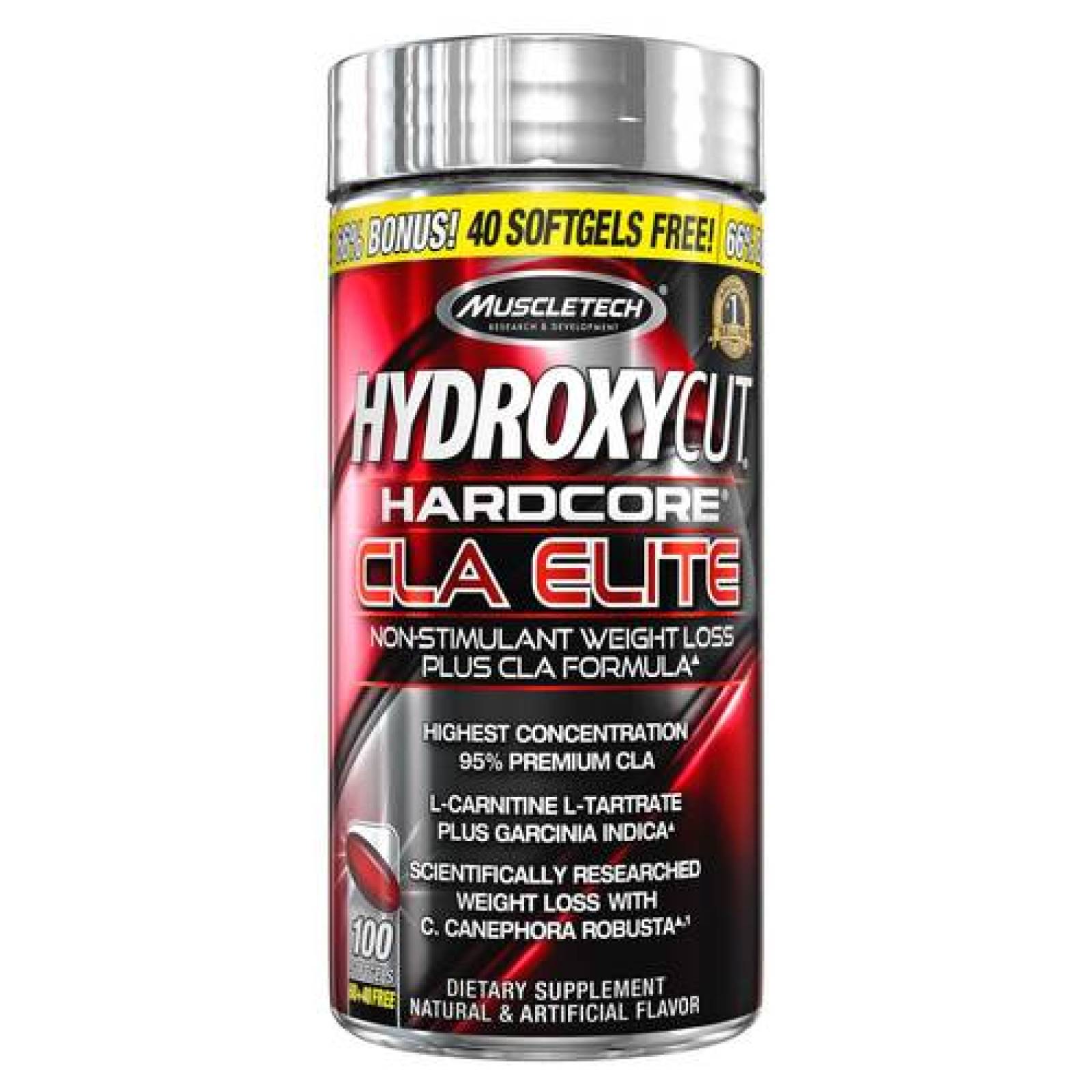 Quemador de Grasa MUSCLETECH Hydroxycut Hardcore Cla Elite 50 Servicios