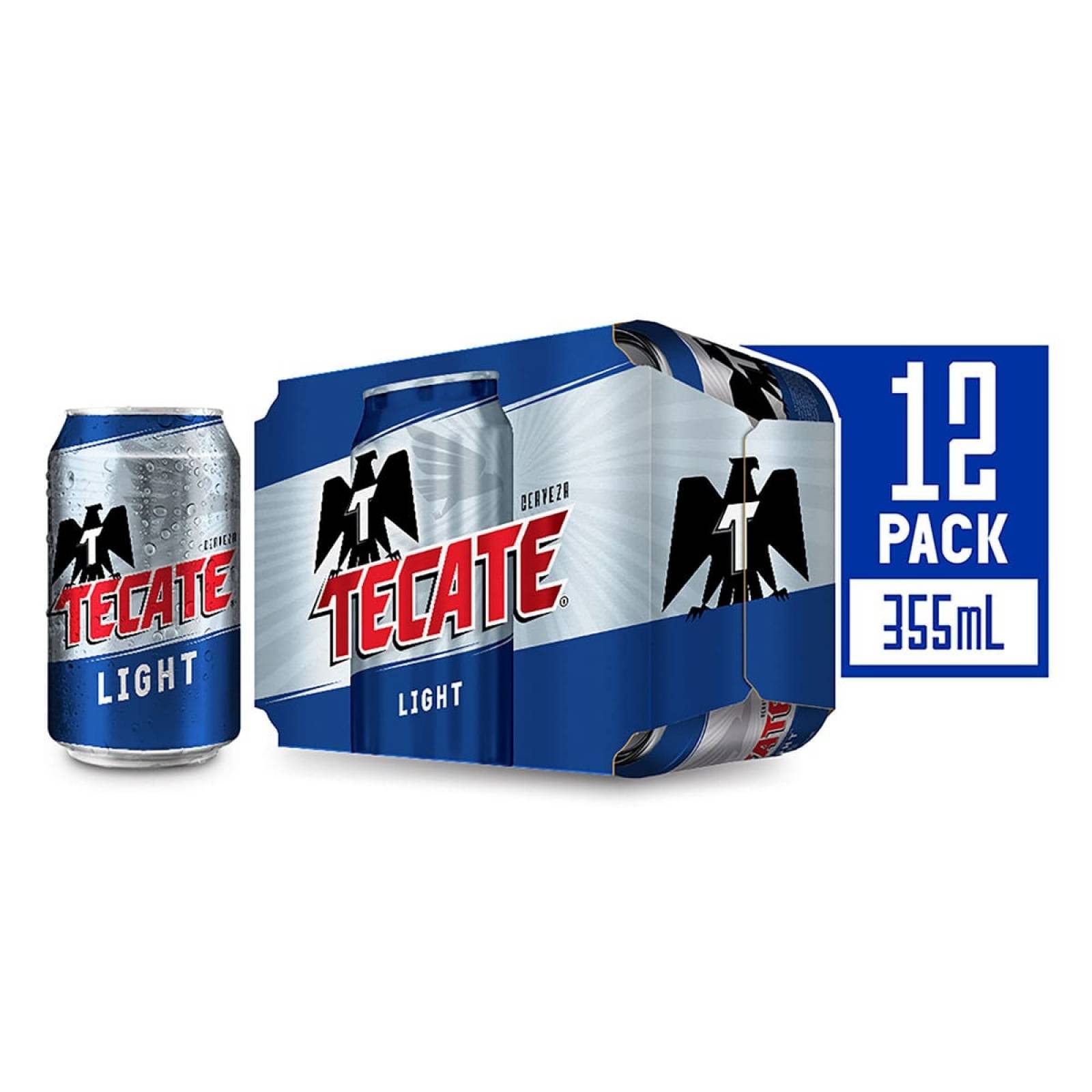 Cerveza Tecate Light 12-Pack Lata 355 ml