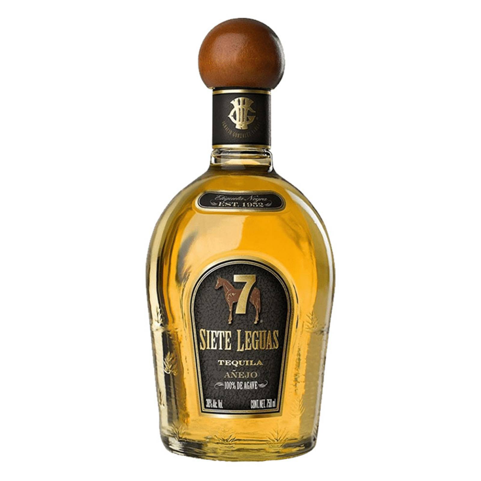 Tequila 7 Leguas Etiqueta Negra Añejo 750 ml