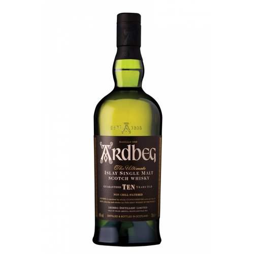 Whisky Ardbeg Single Malt 10 Años 750 ml