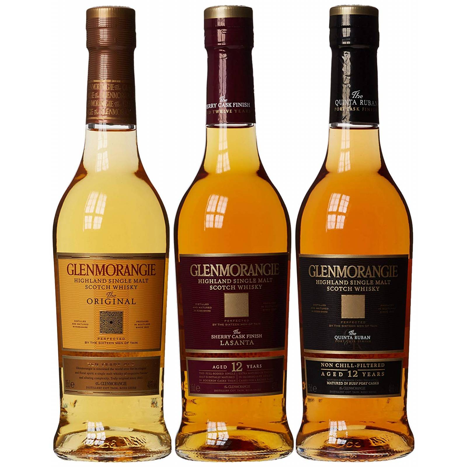 Whisky Glenmorangie Paquete 3 Botellas Single Malt 350 ml